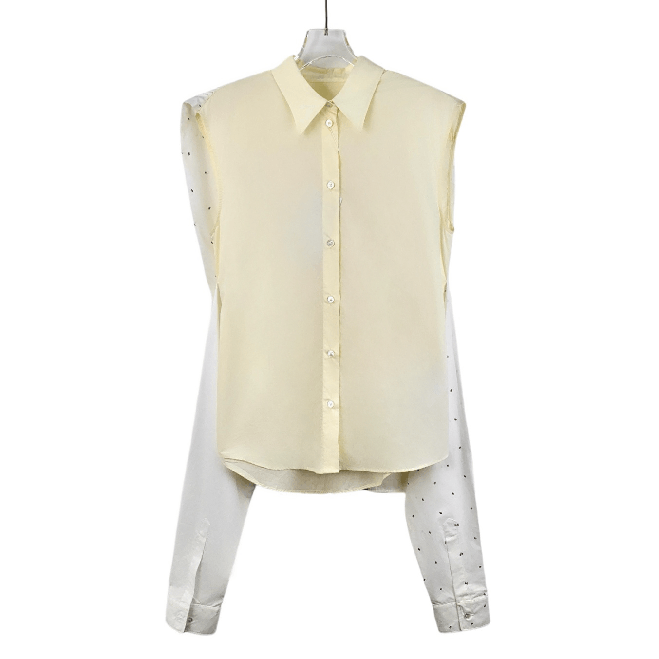 Maison Margiela Maison Margiela Sleeve Print Cotton Shirt Beige (Size S) Size S / US 4 / IT 40 - 1 Thumbnail