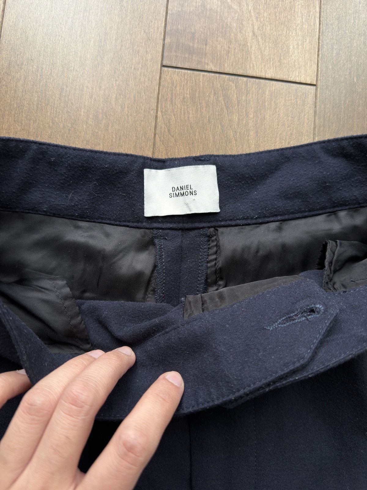 Daniel Simmons Daniel Simmons - Deep Navy Soft Handle Essential Trousers Size US 28 / EU 44 - 3 Thumbnail