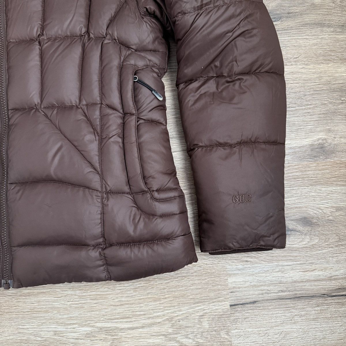 The North Face Brown The North Face 600 Hooded Puffer Jacket Ski Snow Size M / US 6-8 / IT 42-44 - 3 Thumbnail