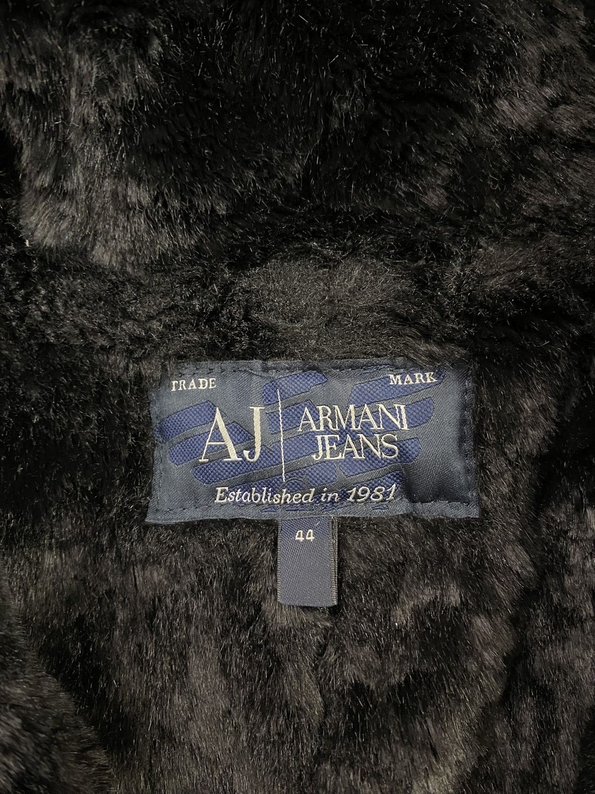 Giorgio Armani Armani jeans vintage coat faux fur archive winter arcade Size L / US 10 / IT 46 - 3 Thumbnail