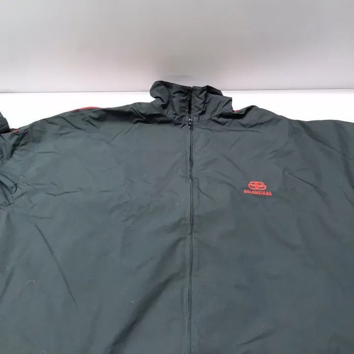 Balenciaga Balenciaga Black Logo Zip Long Sleeve Jacket 0079-2507 Size US L / EU 52-54 / 3 - 7 Thumbnail