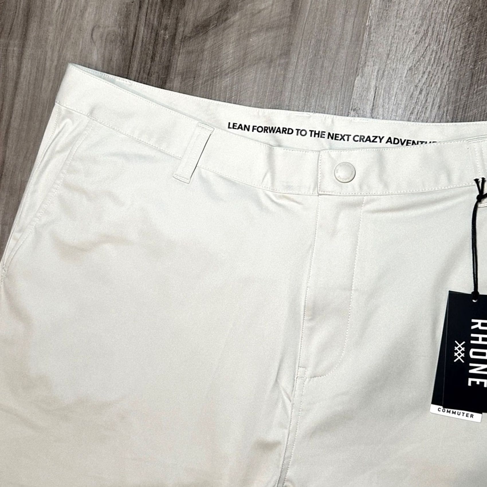 Rhone Rhone 11” Commuter Shorts Men's 40 Chino Regular Stone Cream 40 Inseam 10.5” Mens Size US 40 / EU 56 - 4 Thumbnail
