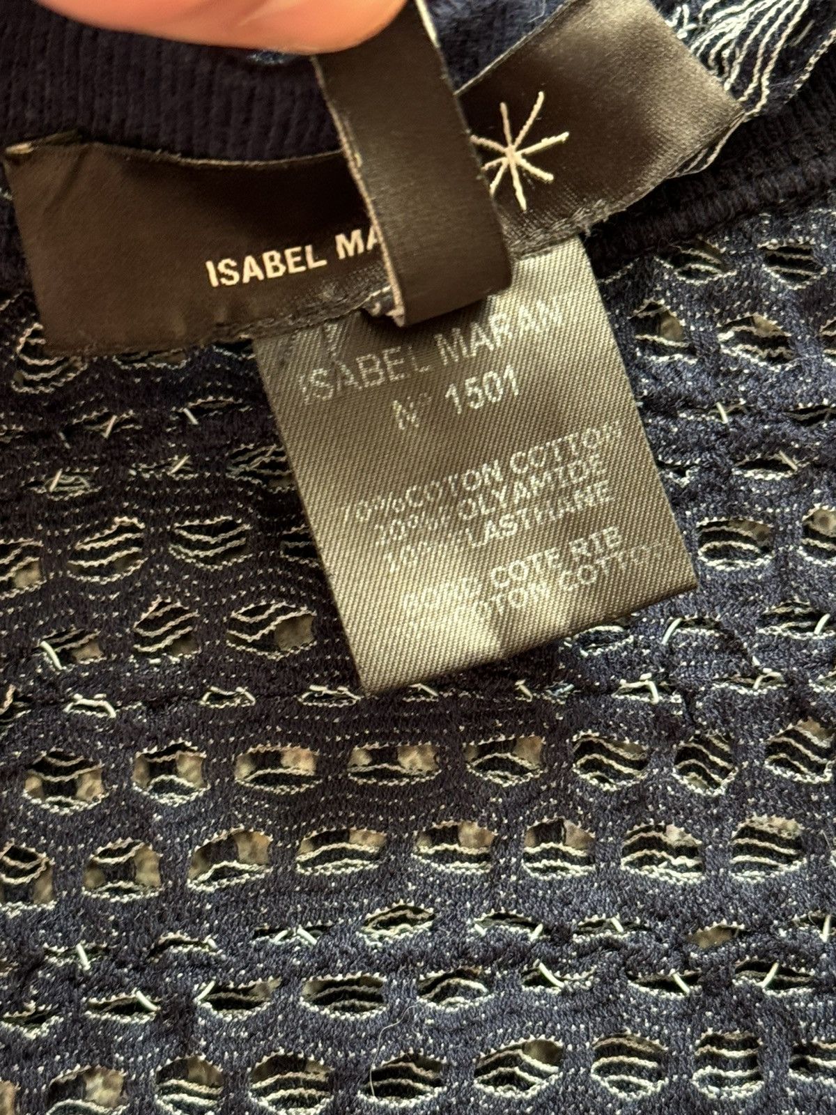 Isabel Marant × Isabel Marant Etoile Isabel Marant 1 mesh long sleeve top shirt jumper knit Size S / US 4 / IT 40 - 8 Thumbnail