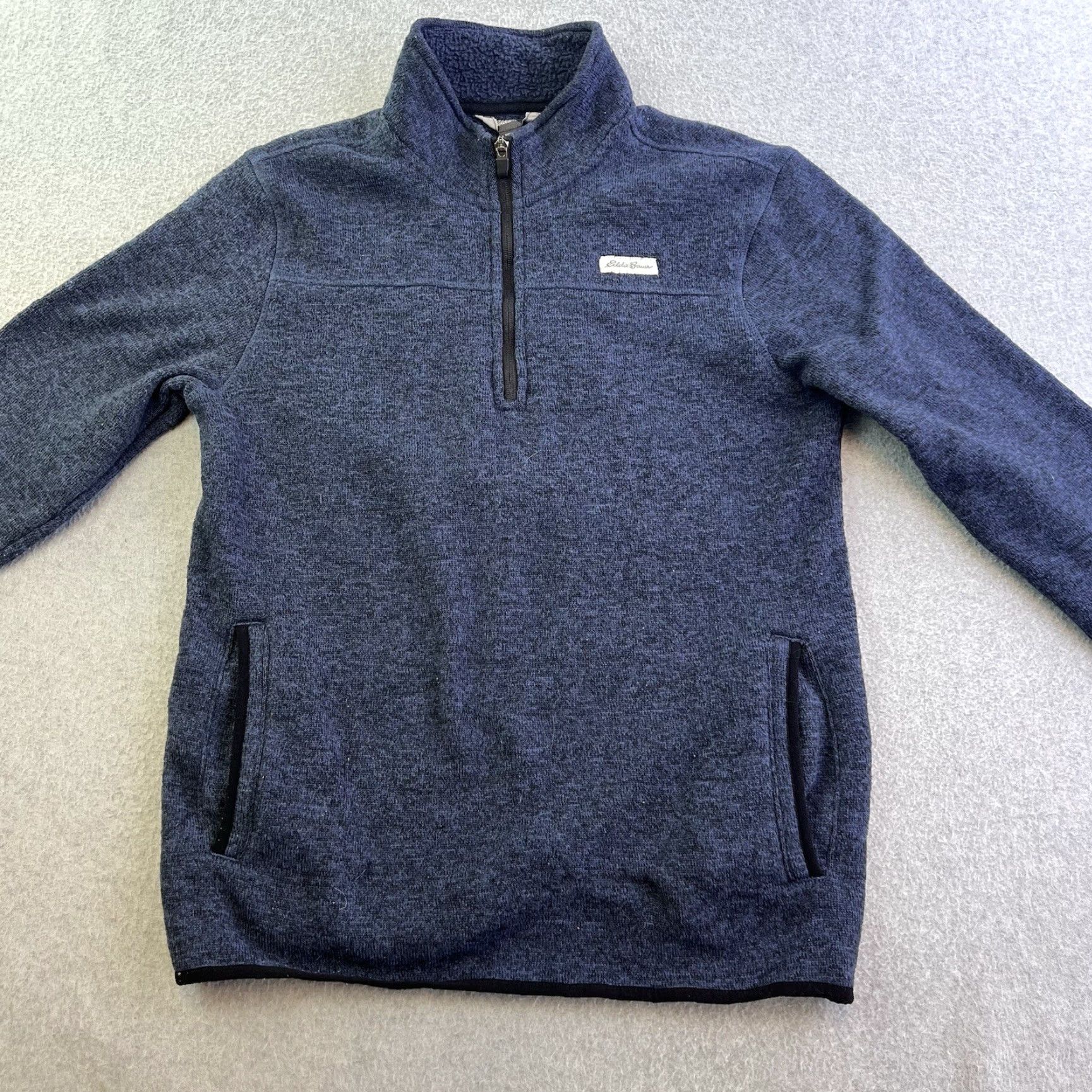 Eddie Bauer Eddie Bauer Sweater Mens Medium Blue Long Sleeve 1/4 Zip Fleece Pullover Adult Size US M / EU 48-50 / 2 - 4 Thumbnail