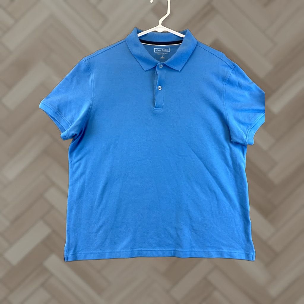 Club Room Club Room Golf Polo Shirt Blue Short Sleeve Size L Adult Regular American Mens Size US L / EU 52-54 / 3 - 1 Thumbnail