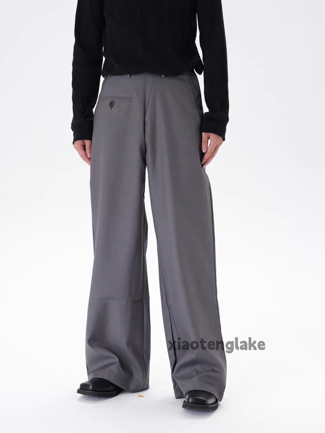 Vintage xtl loose baggy hiphop yuppie flared retro vintage pants Size US 30 / EU 46 - 3 Thumbnail
