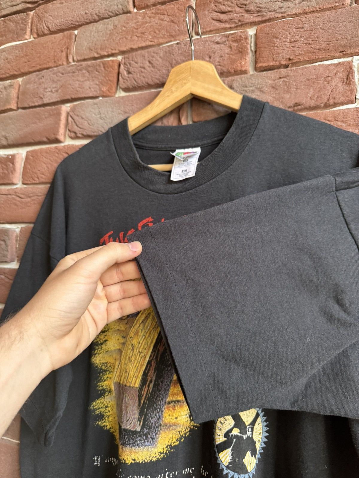 Vintage Vintage 90s Epistles Jesus Christ Cross Try This On Tee XL Size US XL / EU 56 / 4 - 7 Thumbnail