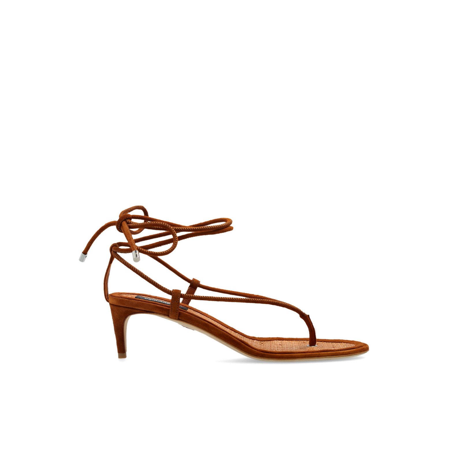 Dsquared2 DSQUARED Brown Leather 65mm Heel Sandals New & Authentic (Wo Size US 7 / IT 37 - 1 Thumbnail