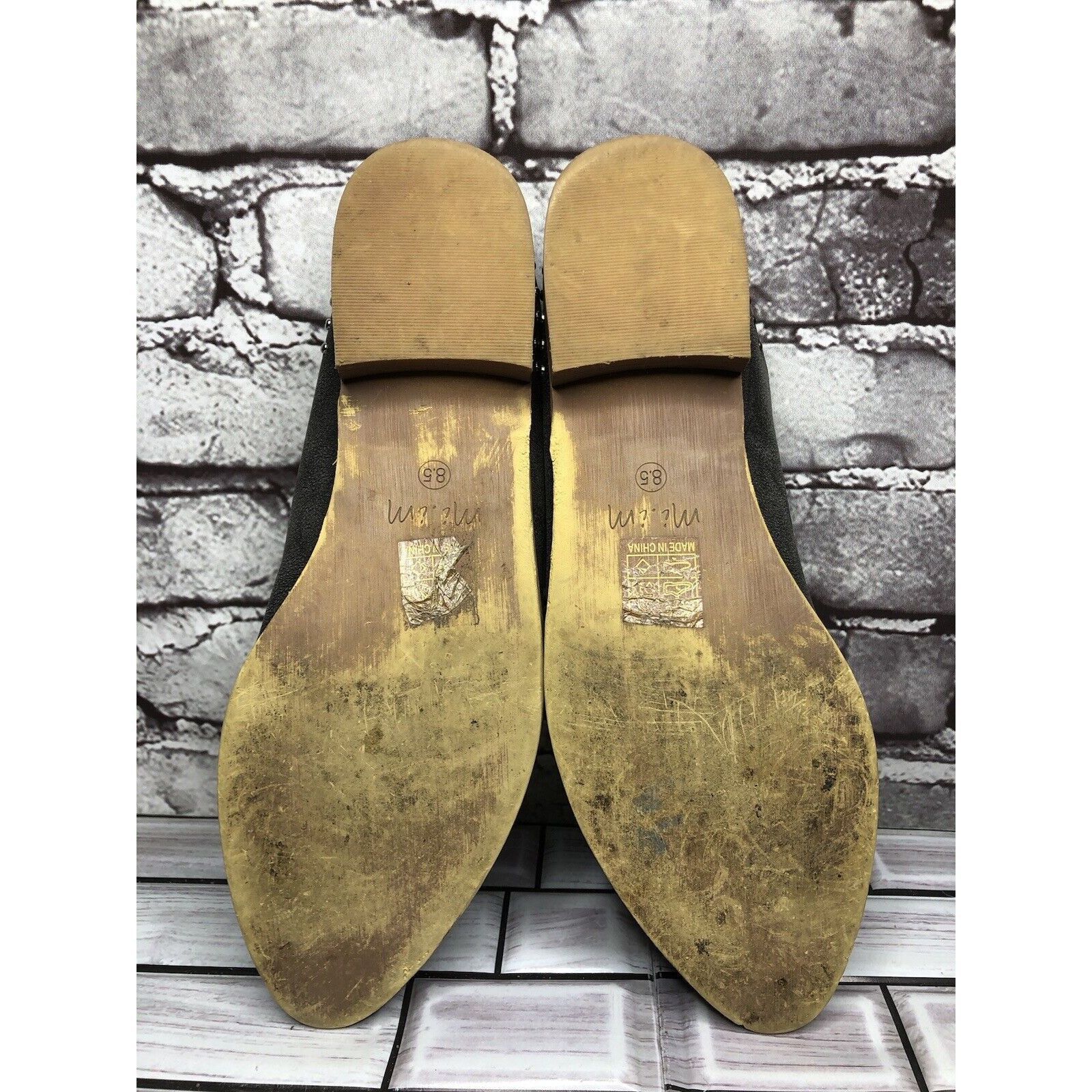 Other Mi.iM Suede Leather Studded Kiltie Loafer Slip On Mules Flat Size US 7.5 / IT 37.5 - 17 Thumbnail