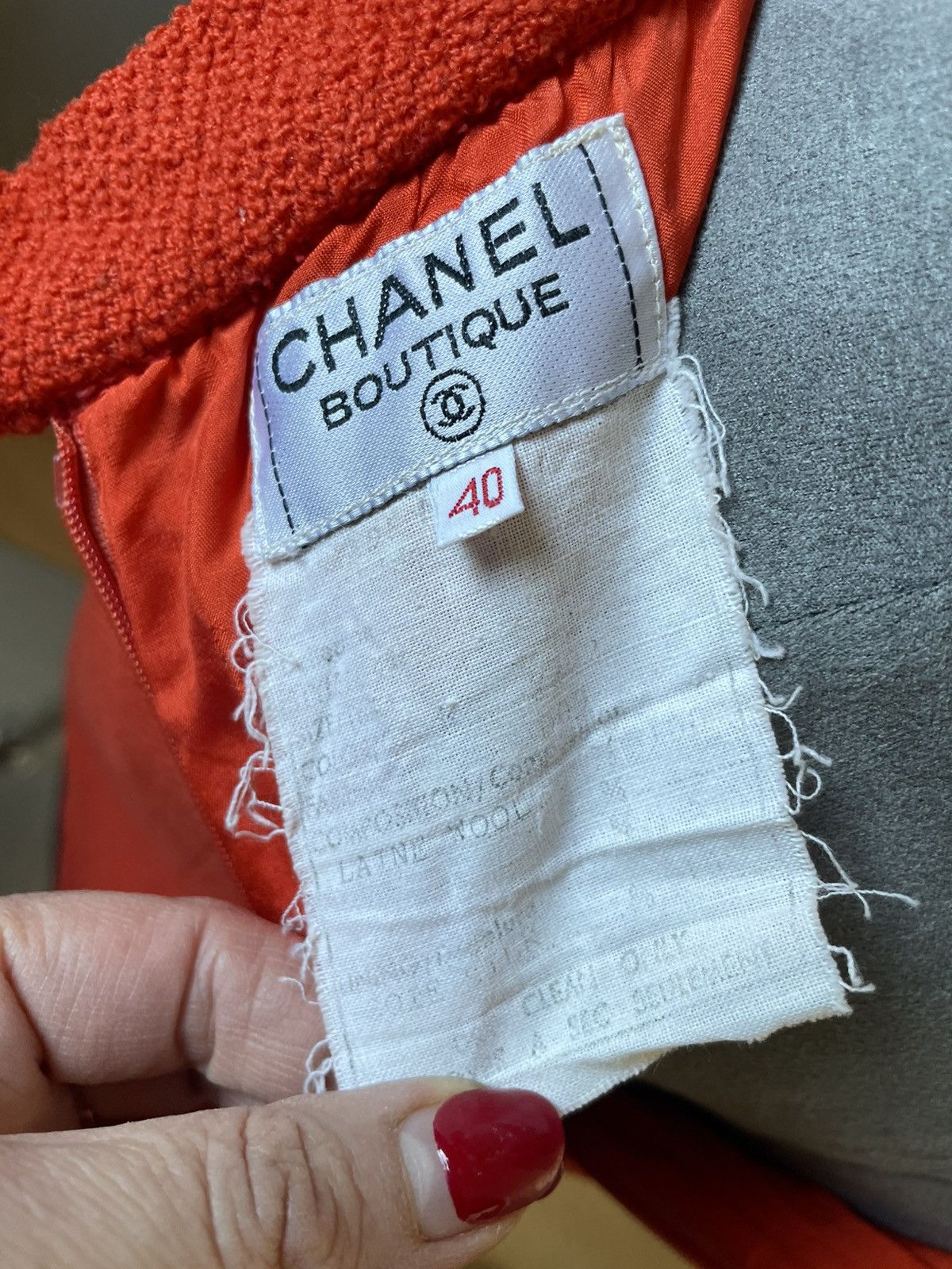 Chanel CHANEL SUIT VINTAGE TWEED. Size S / US 4 / IT 40 - 16 Thumbnail