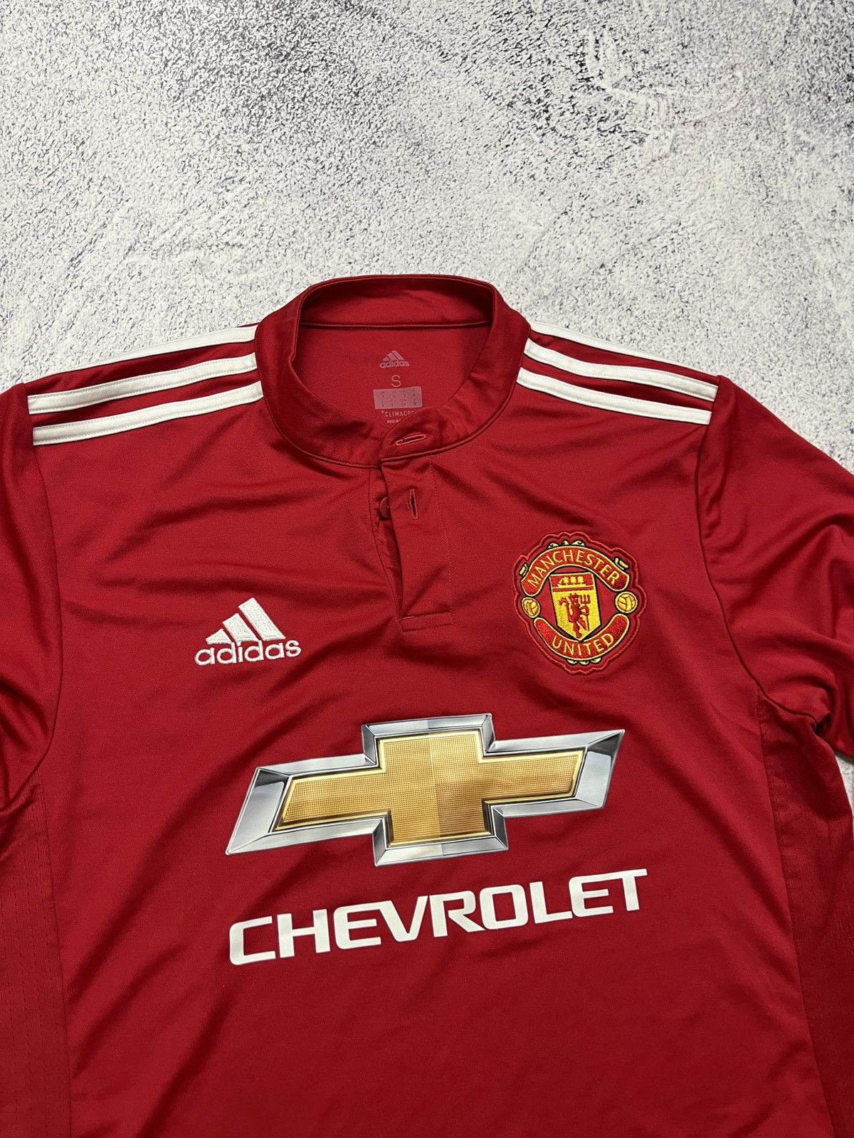 Nike Nike Manchester United 2017 Long Sleeve Soccer Jersey Size US S / EU 44-46 / 1 - 7 Thumbnail