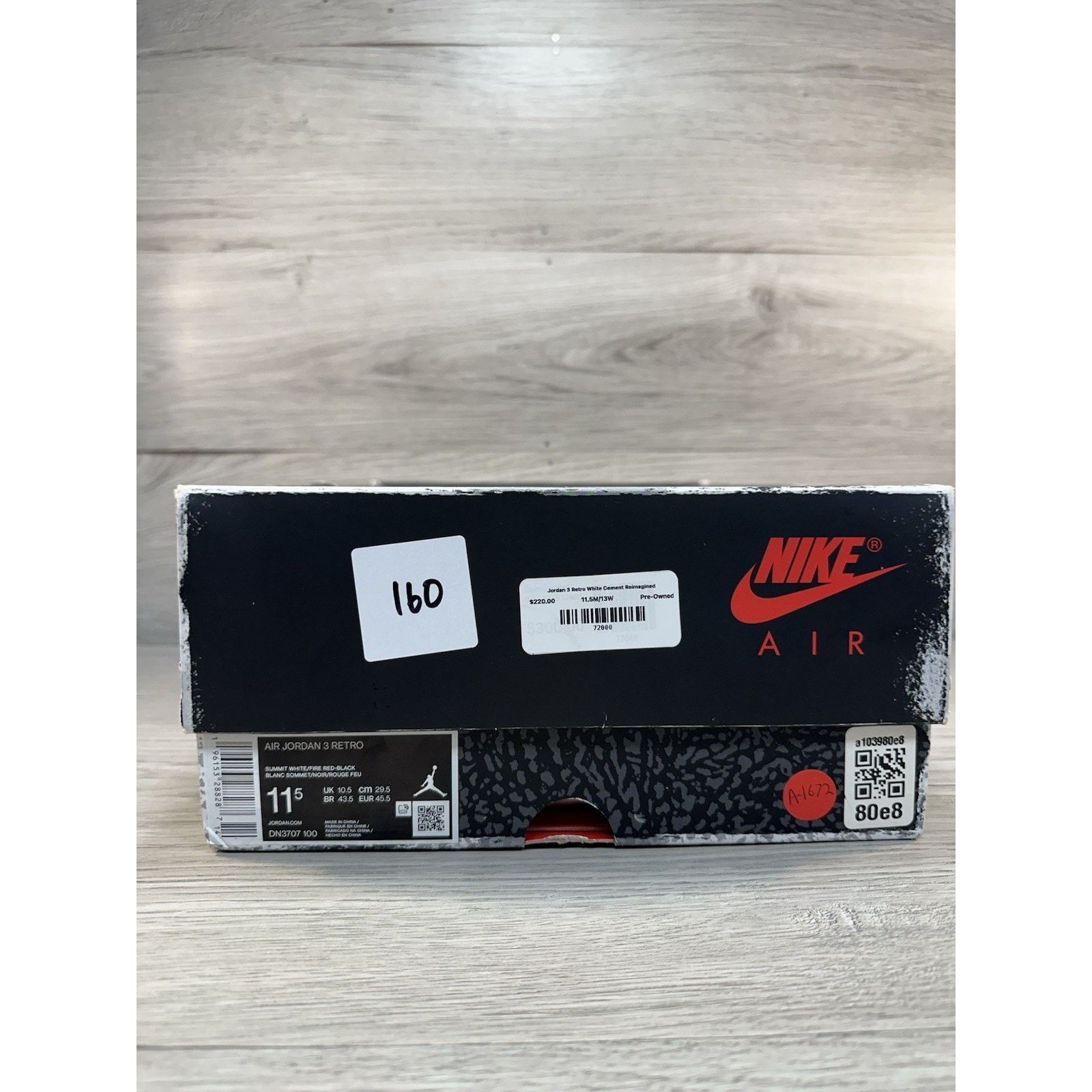 Jordan Brand Jordan 3 Retro White Cement Reimagined - Size 11.5 Size US 11.5 / EU 44-45 - 8 Thumbnail