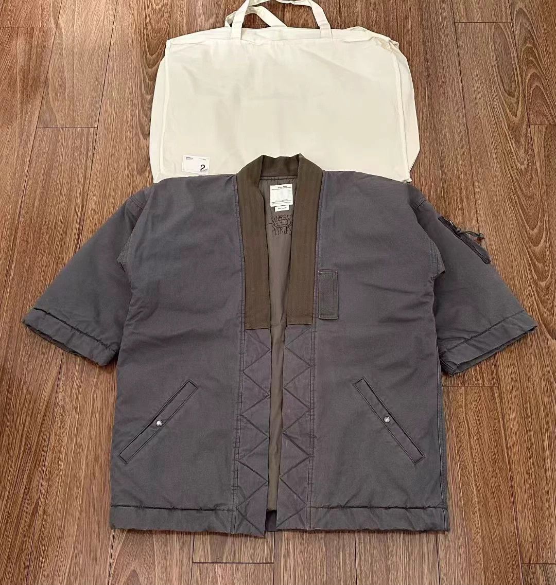 Visvim VISVIM 20AW SANJURO KIMONO JKT Washed Military Robe Jacket ...