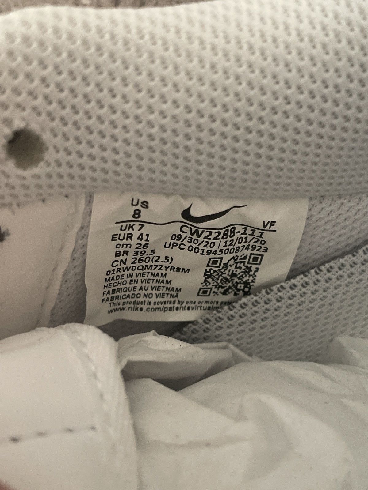 Nike Nike Air Force 1 (CW2288 111) Size US 7 / EU 40 - 6 Thumbnail