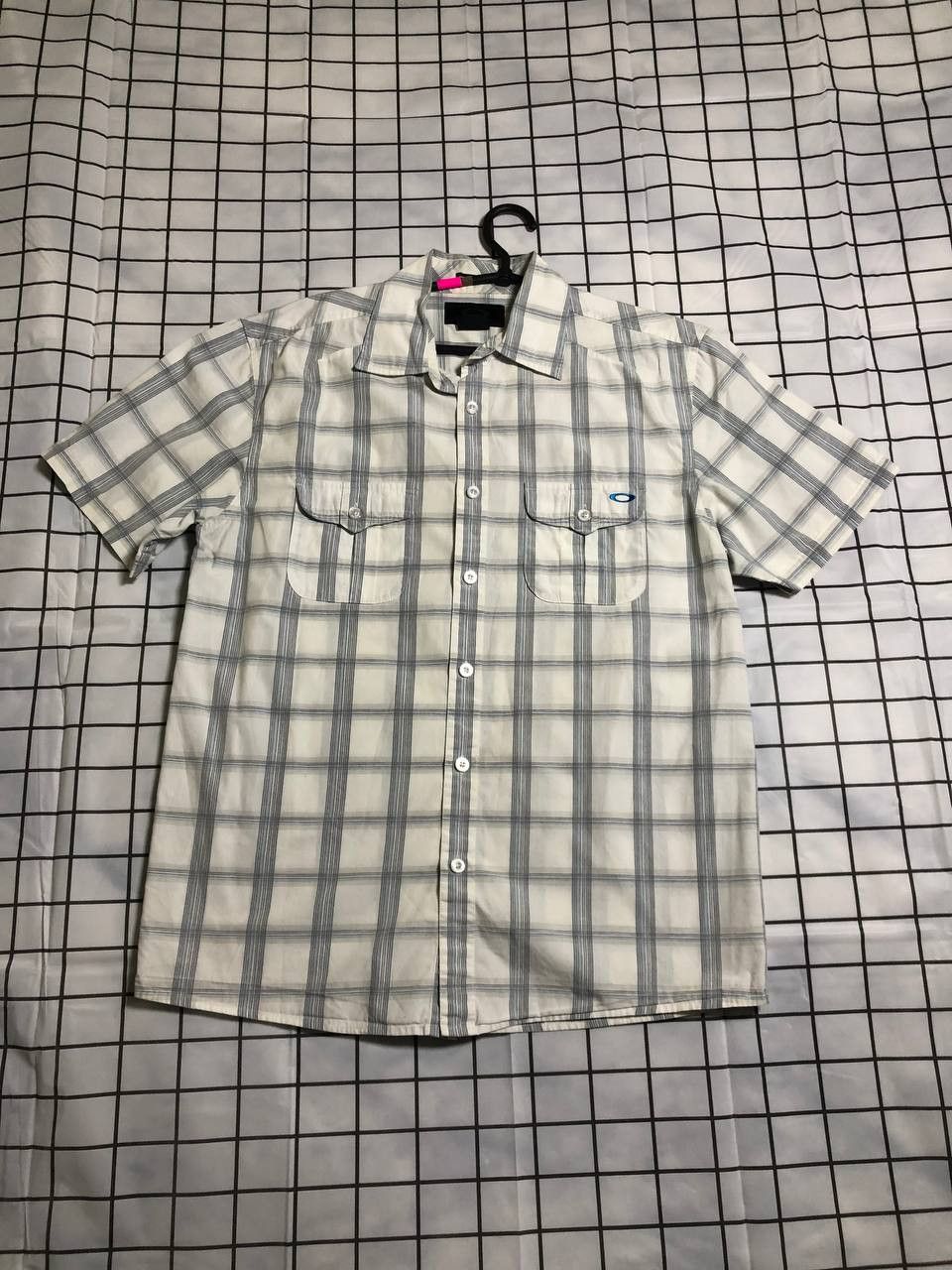 Oakley OAKLEY Mens Short Sleeve Button-up Point Collar Shirt Size US M / EU 48-50 / 2 - 1 Thumbnail