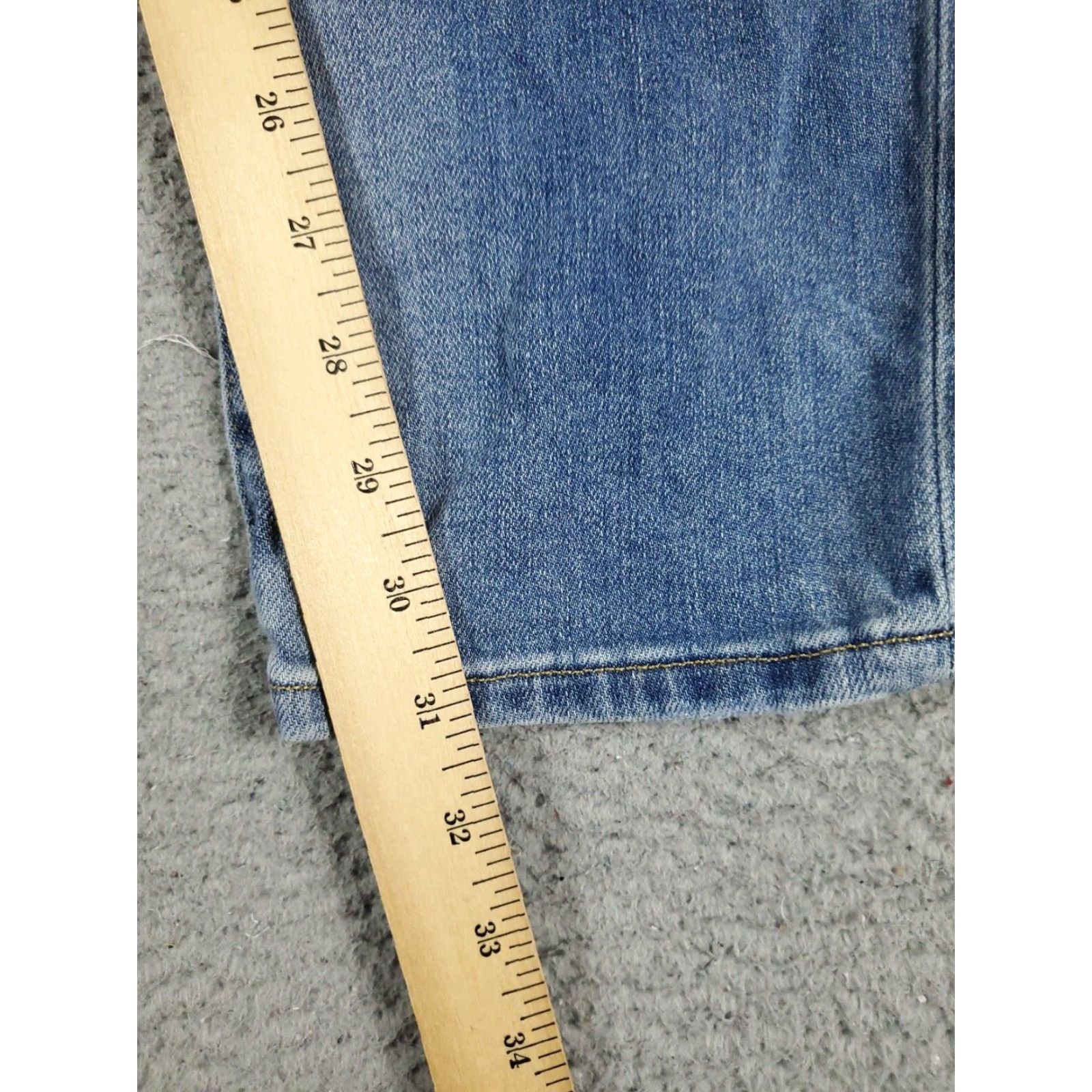 American Eagle Outfitters American Eagle Mens Slim Straight Leg Blue Distressed Denim Jeans Pants 31x32 Size US 31 - 5 Thumbnail