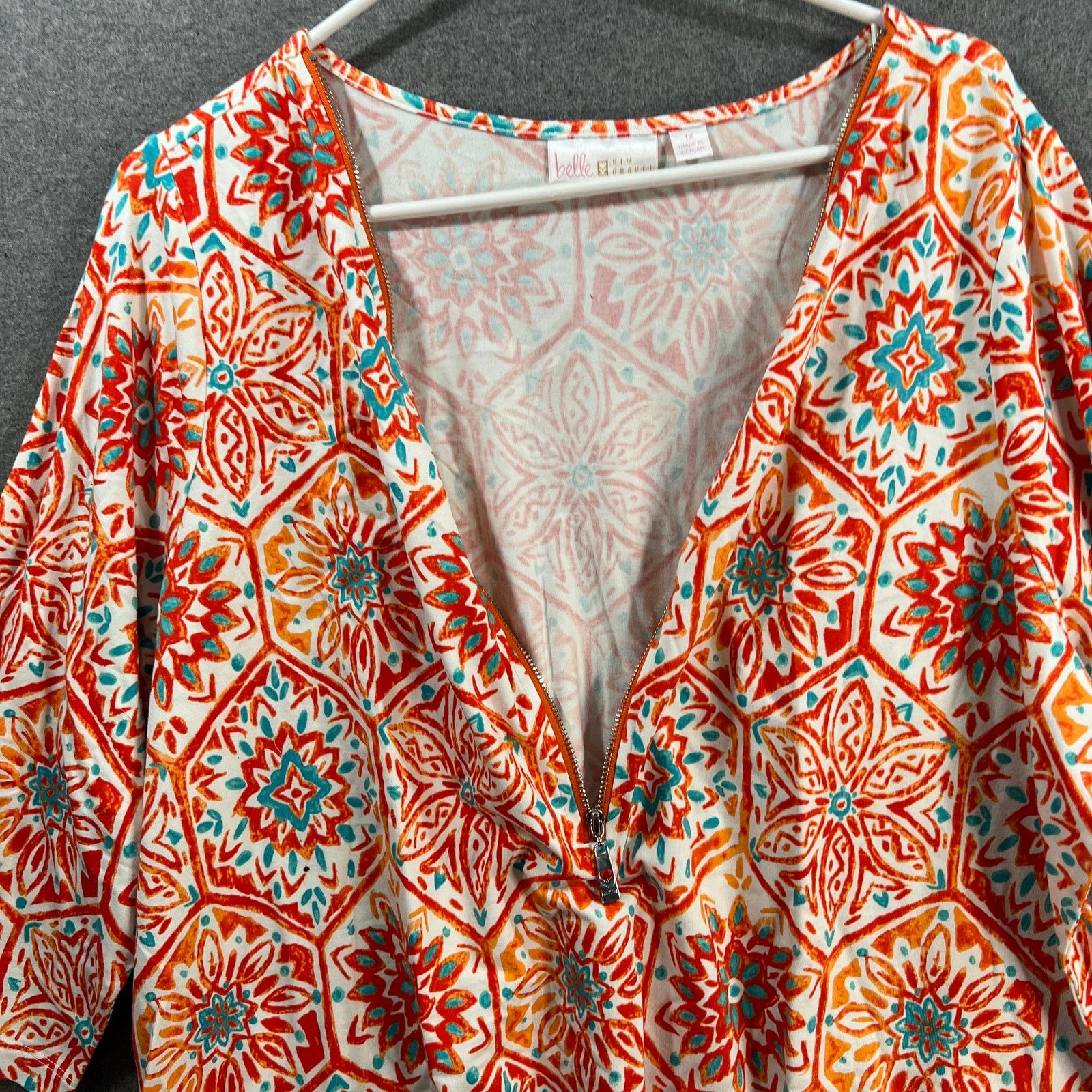 Other Belle by Kim Gravel TripleLuxe Knit Signature Zip Printed To Size XL / US 12-14 / IT 48-50 - 7 Thumbnail