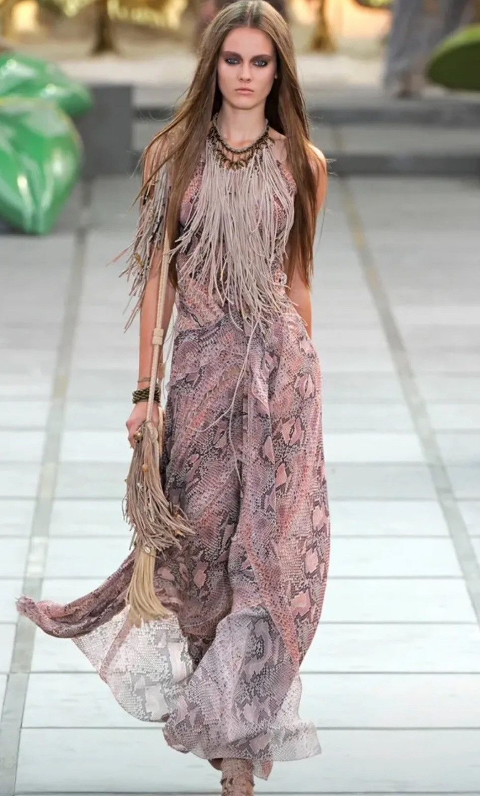 Roberto Cavalli Roberto Cavalli SS11 snakeskin lace up gown Size S / US 4 / IT 40 - 14 Thumbnail