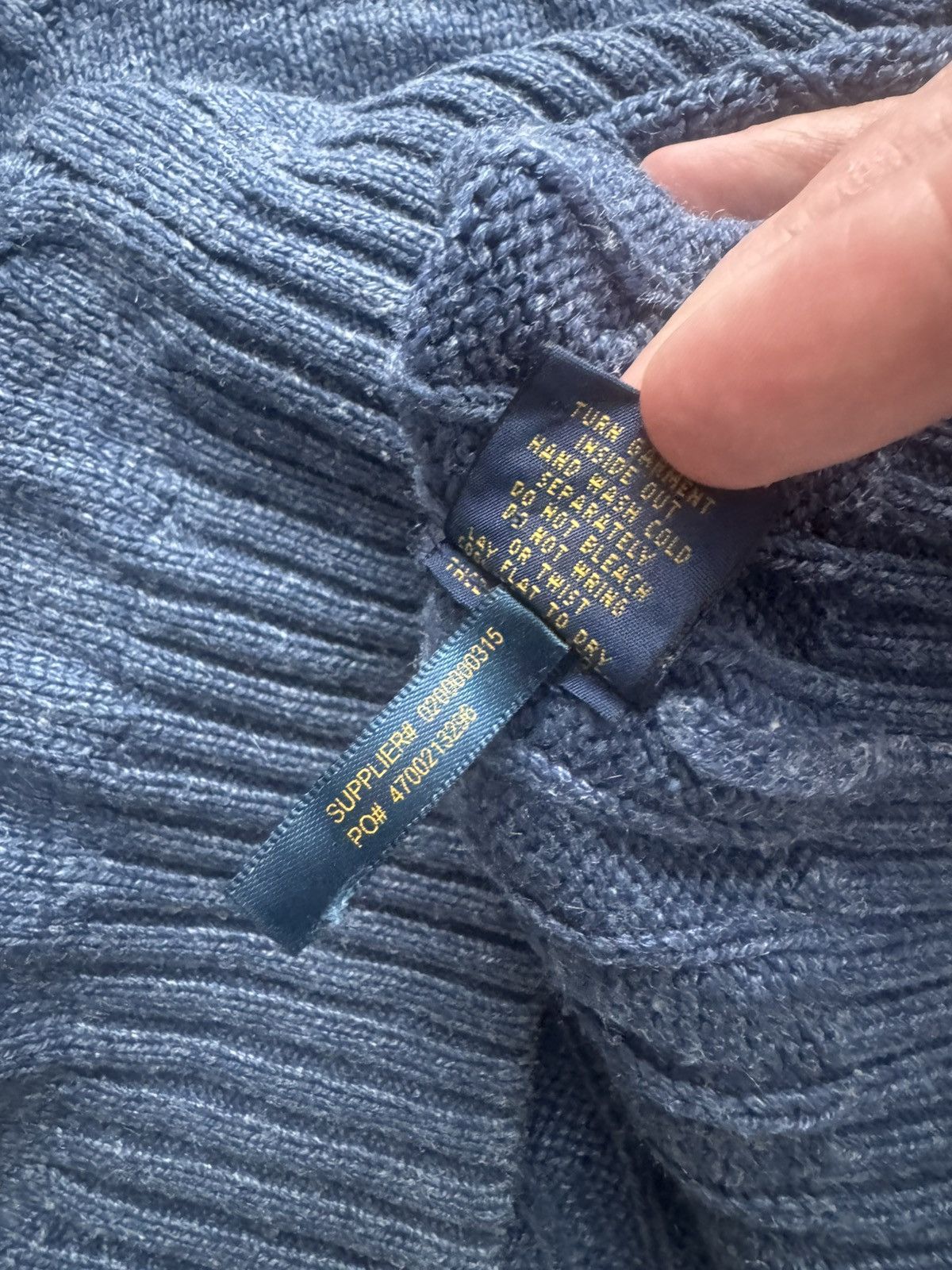 Polo Ralph Lauren Polo Ralph Lauren Cable knitwear sweater Vintage Size L Size US L / EU 52-54 / 3 - 7 Thumbnail