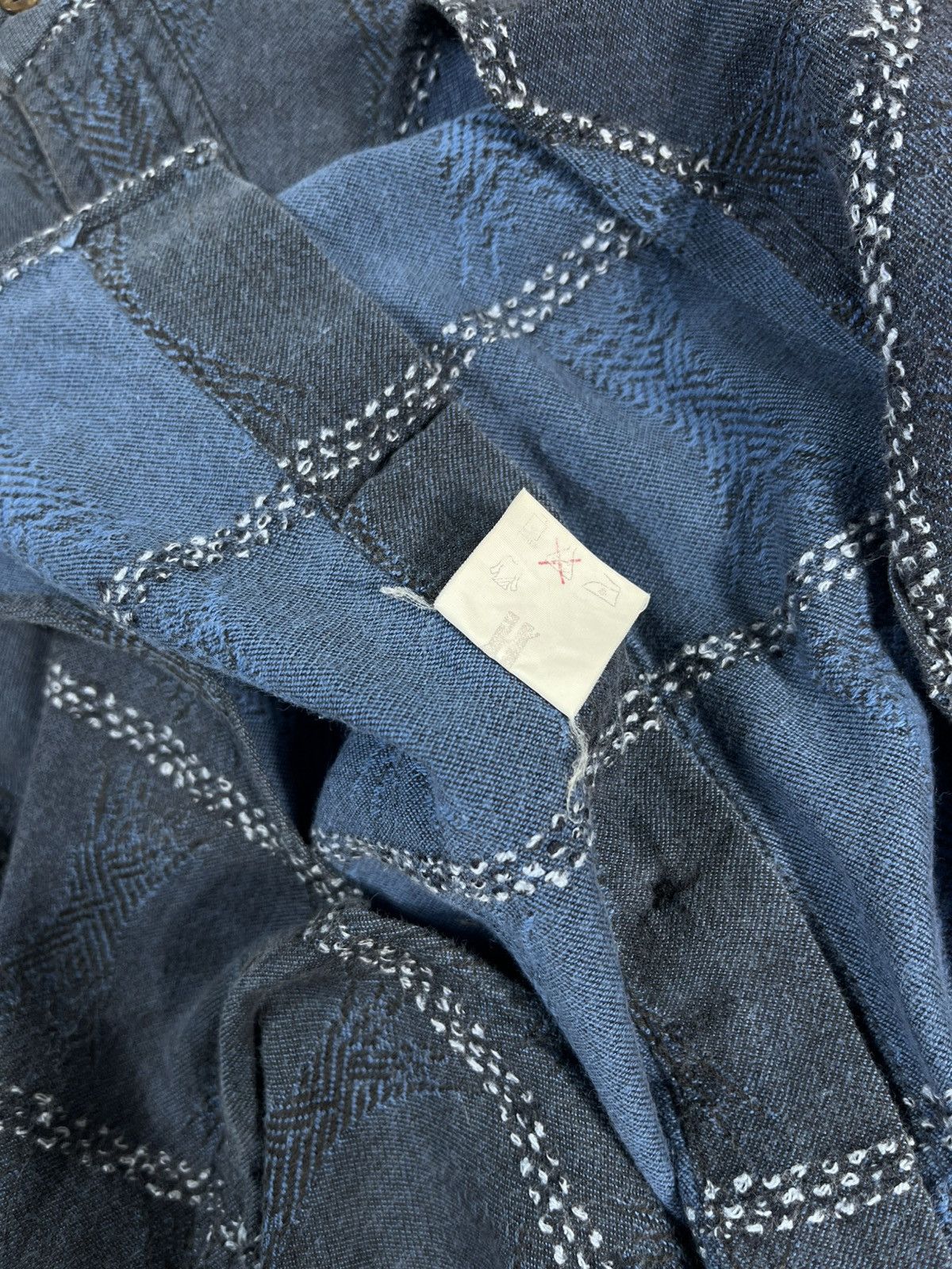 Issey Miyake 90's ISSEY MIYAKE JACQUARD PATTERN SHIRT Size US S / EU 44-46 / 1 - 6 Thumbnail