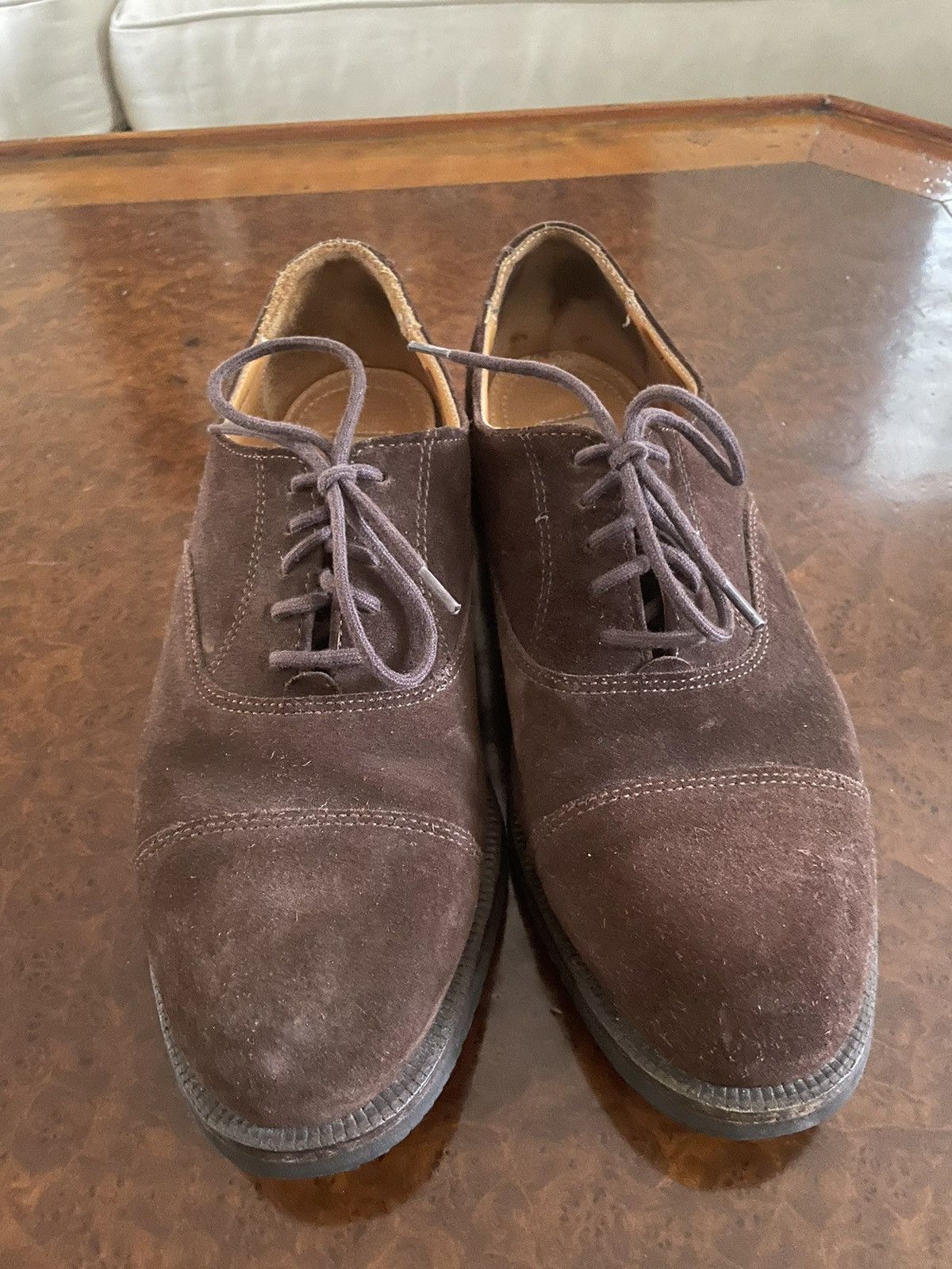 Cole Haan × Vintage Snuff Suede Cap Toe Oxford Size US 9.5 / EU 42-43 - 1 Thumbnail