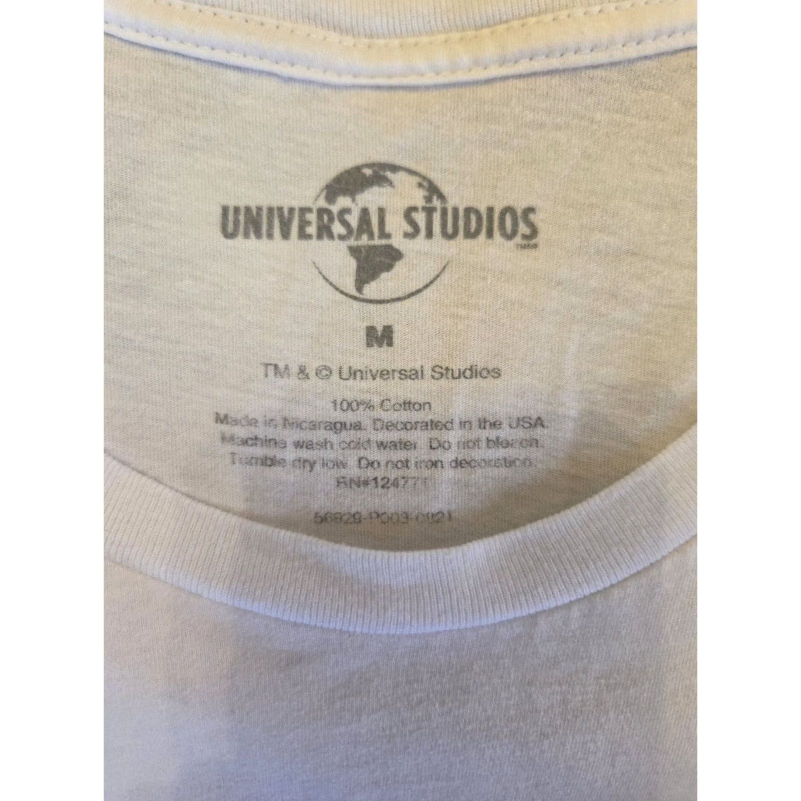 Vintage Universal Studios Hollywood Graphic T Shirt Medium Short Sleeve Crew Neck White Men Size US M / EU 48-50 / 2 - 2 Thumbnail