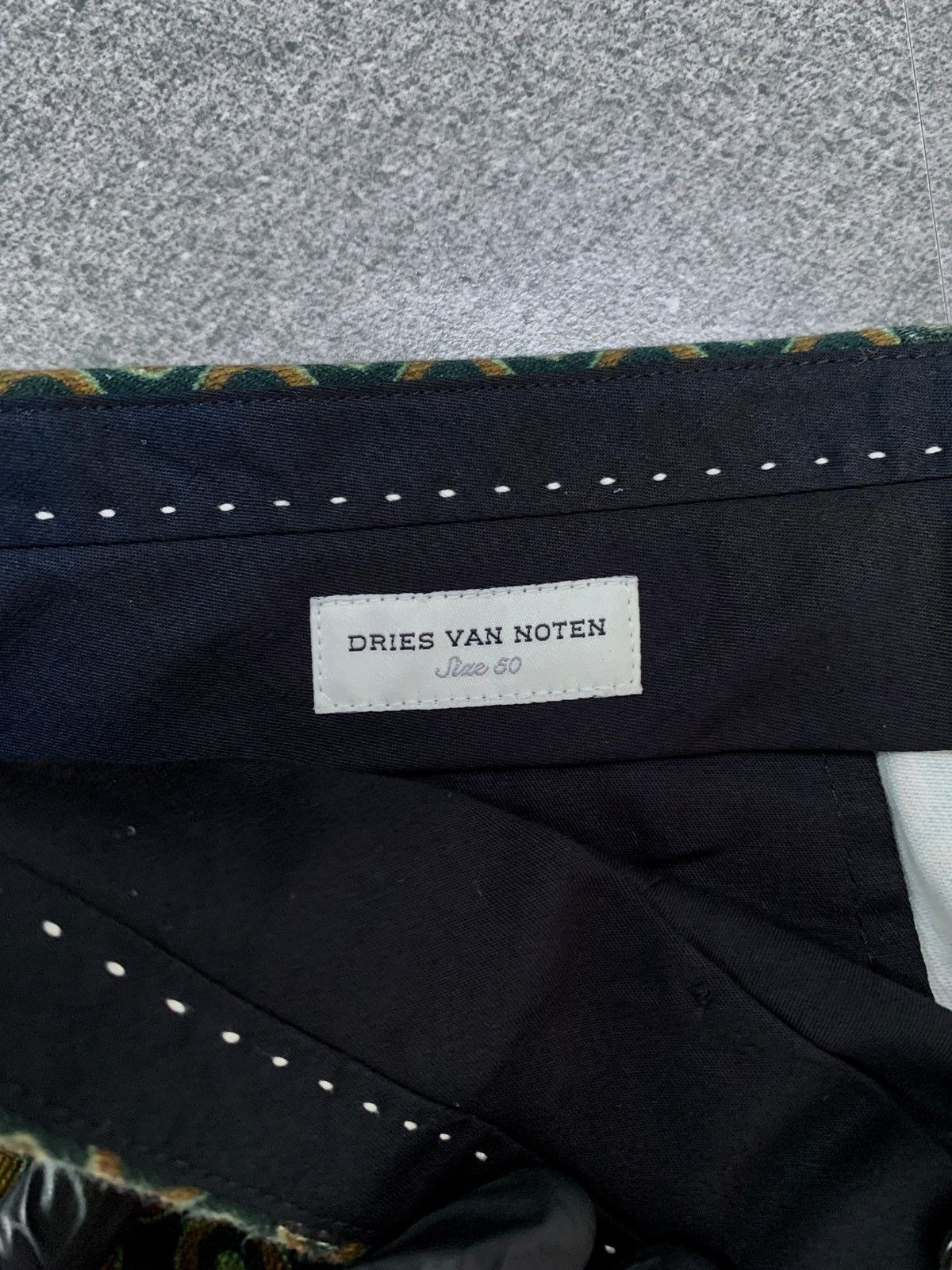 Dries Van Noten Patterned Print Trousers Size US 33 - 9 Thumbnail