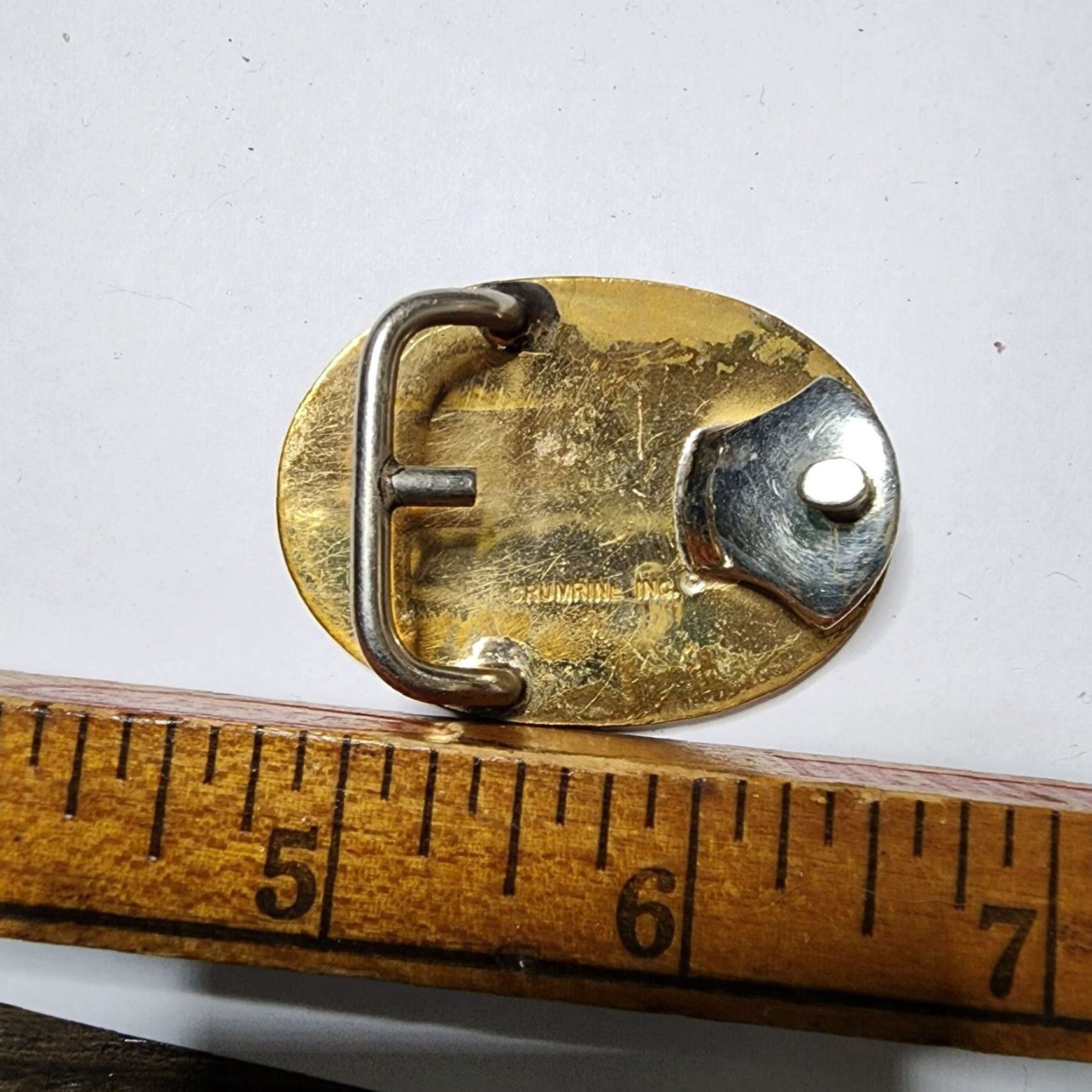 Vintage VINTAGE Crumrine El Arturo Goldtone Floral Ladies Belt Buckle Belt Buckle Women Adult One Size Gold Floral 1960s 1970s Mens Womens Girls Boys Size ONE SIZE - 2 Thumbnail