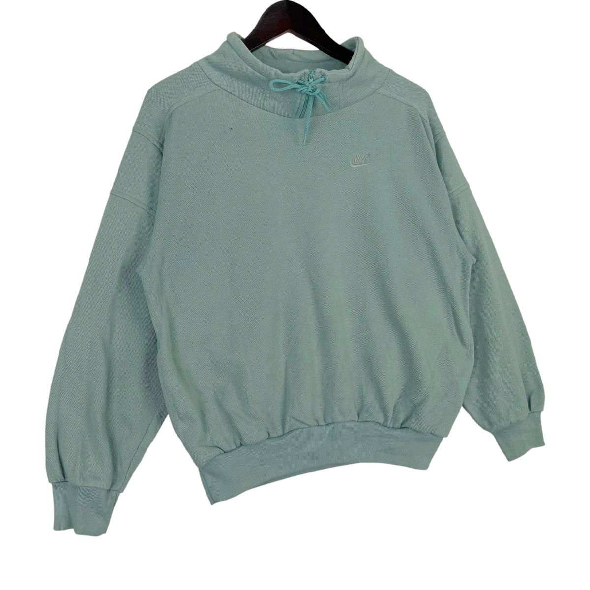 Nike × Vintage Vintage Nike Small Embroidered Quater Zip Turtleneck Size S / US 4 / IT 40 - 3 Thumbnail