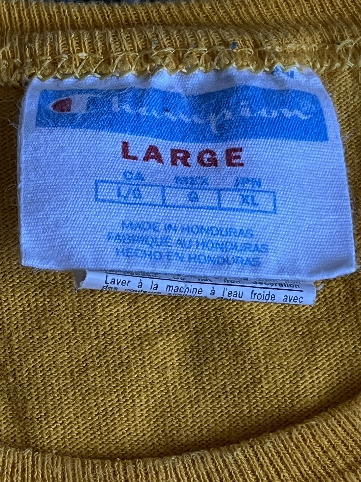 Champion Champion Script Logo Long Sleeve Yellow Tee L Size US L / EU 52-54 / 3 - 4 Thumbnail
