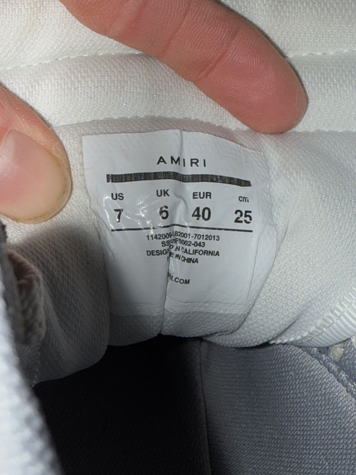 Amiri Amiri Skeleton High-top Sneaker Size US 7 / EU 40 - 7 Thumbnail