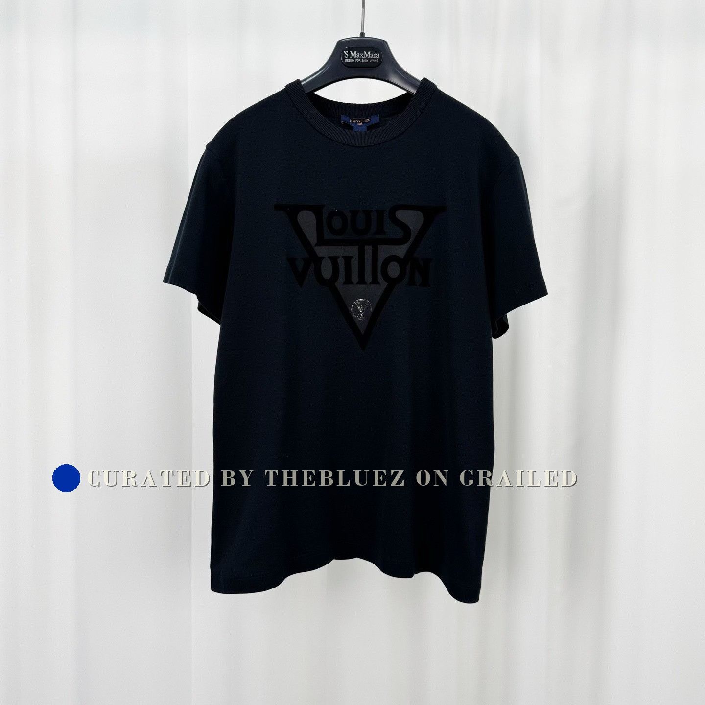 Louis Vuitton Louis Vuitton Flocked Print Letter T-Shirt Size US L / EU 52-54 / 3 - 1 Thumbnail