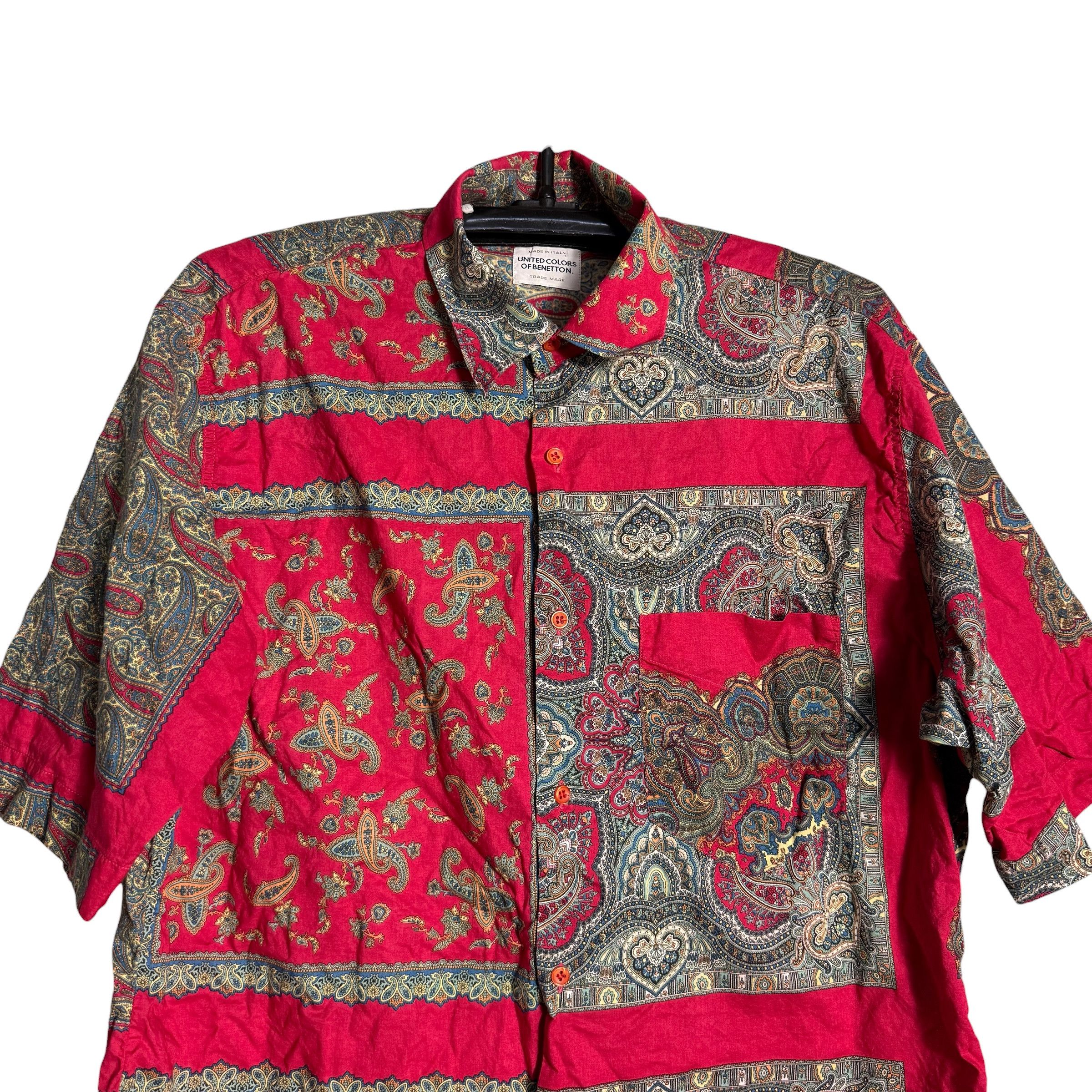 United Colors Of Benetton 🔥RARE🔥 United Colors of Benetton Bandanna Button Up Shirt Size US M / EU 48-50 / 2 - 2 Thumbnail