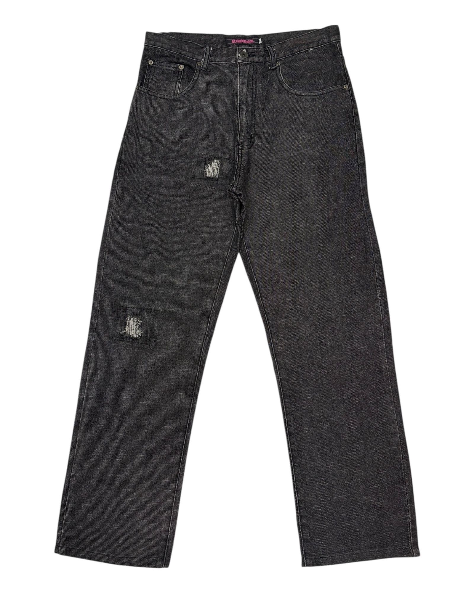 Neighborhood Neighborhood AW03 Black Fragment Narrow Denim Jean Size US 32 / EU 48 - 9 Thumbnail