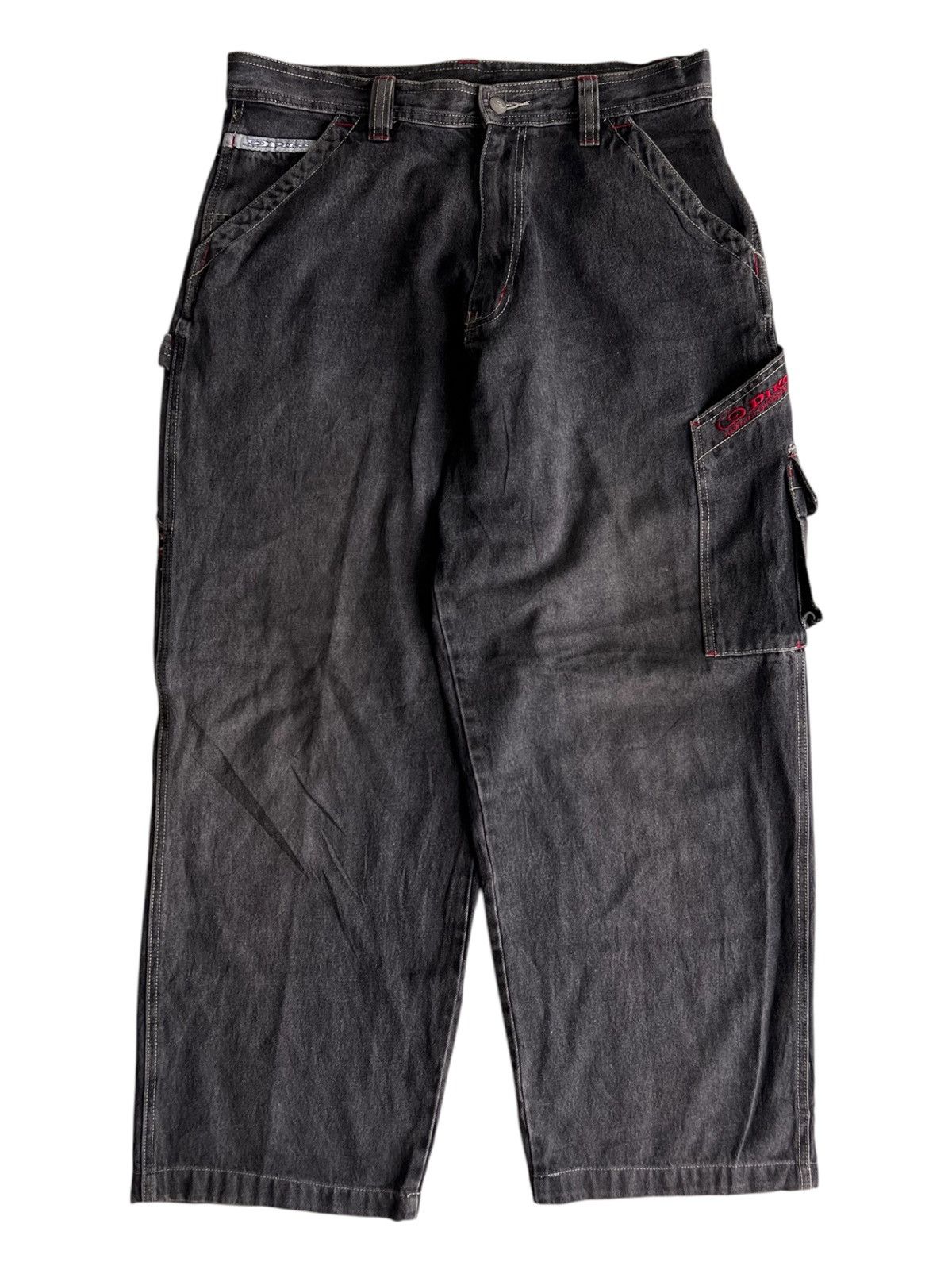 Ecko Unltd. × JNCO × Sean John Y2K JNCO Style Piko Super Baggy Carpenter Jeans Denim Size US 34 / EU 50 - 1 Thumbnail