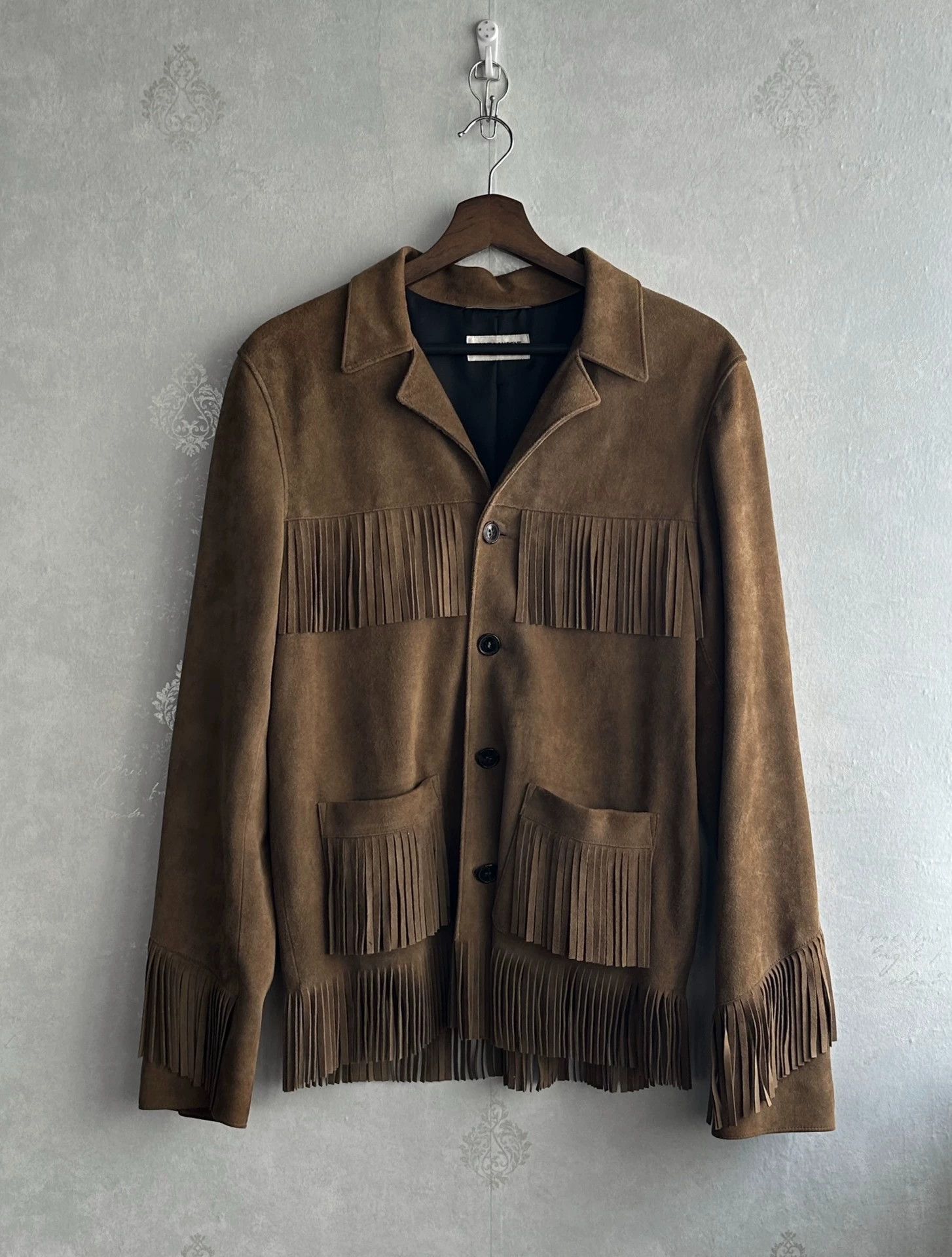 Saint Laurent Paris Saint Laurent SLP15SS Suede Fringed Jacket Size US M / EU 48-50 / 2 - 1 Thumbnail