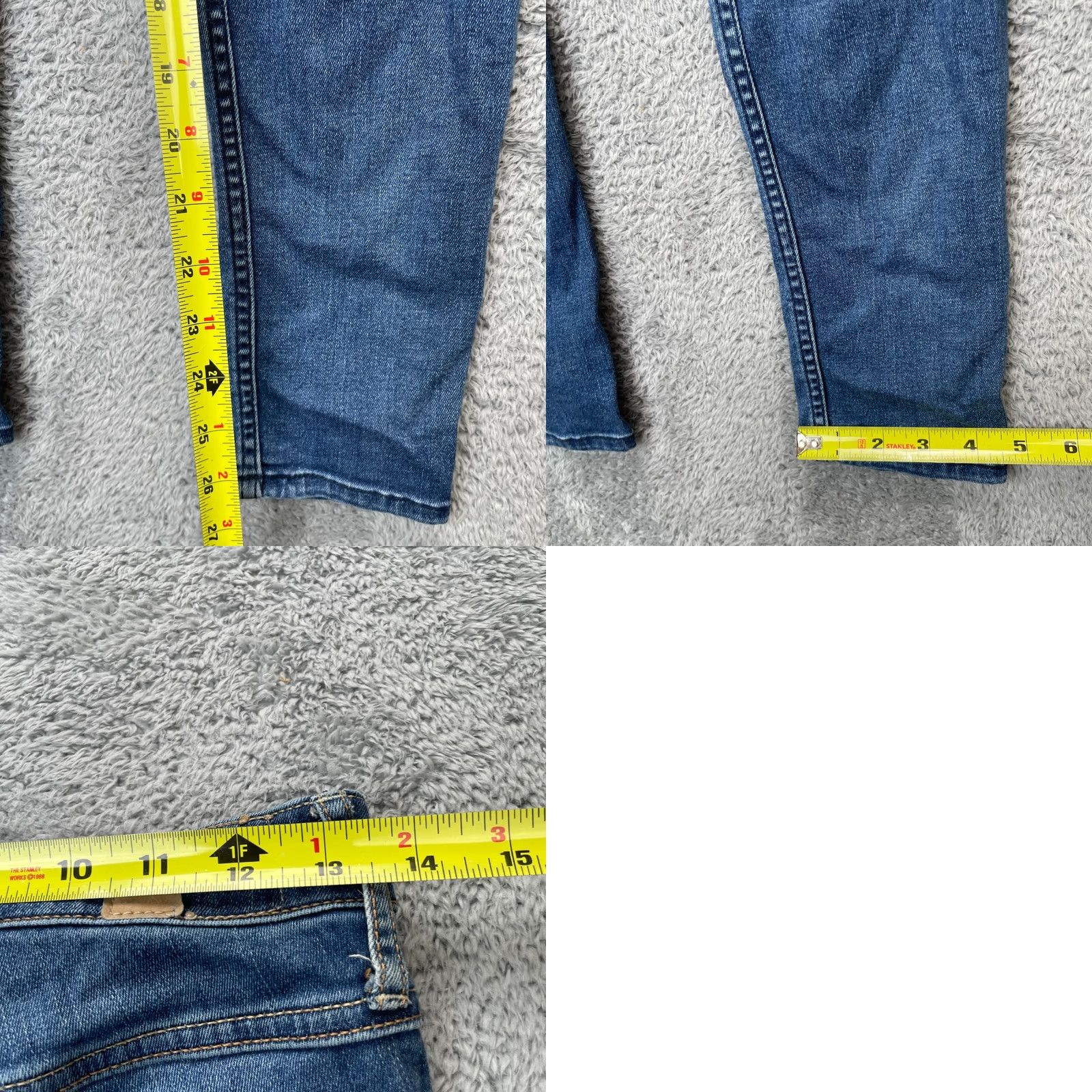 Abercrombie & Fitch Abercrombie And Fitch Womens Jeans 6S Blue Skinny Leg Denim Cotton Logo Stretch Size 28" / US 6 / IT 42 - 8 Thumbnail