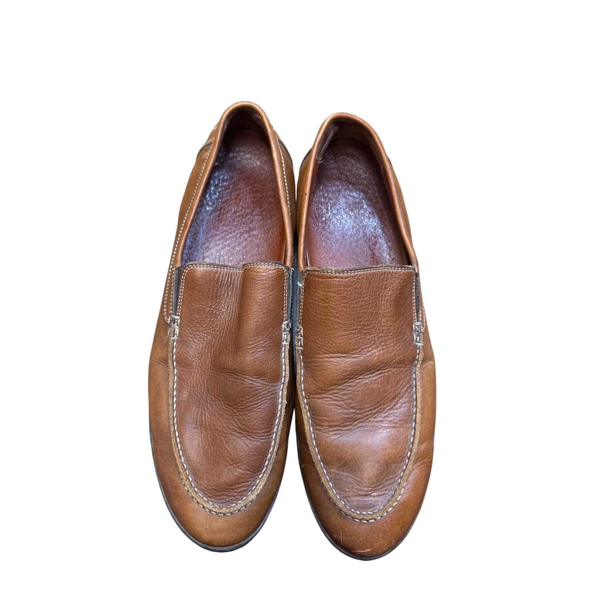 Donald Pliner Donald J. Pliner mens brown leather slip on loafer shoes 10M Size US 10 / EU 43 - 9 Thumbnail