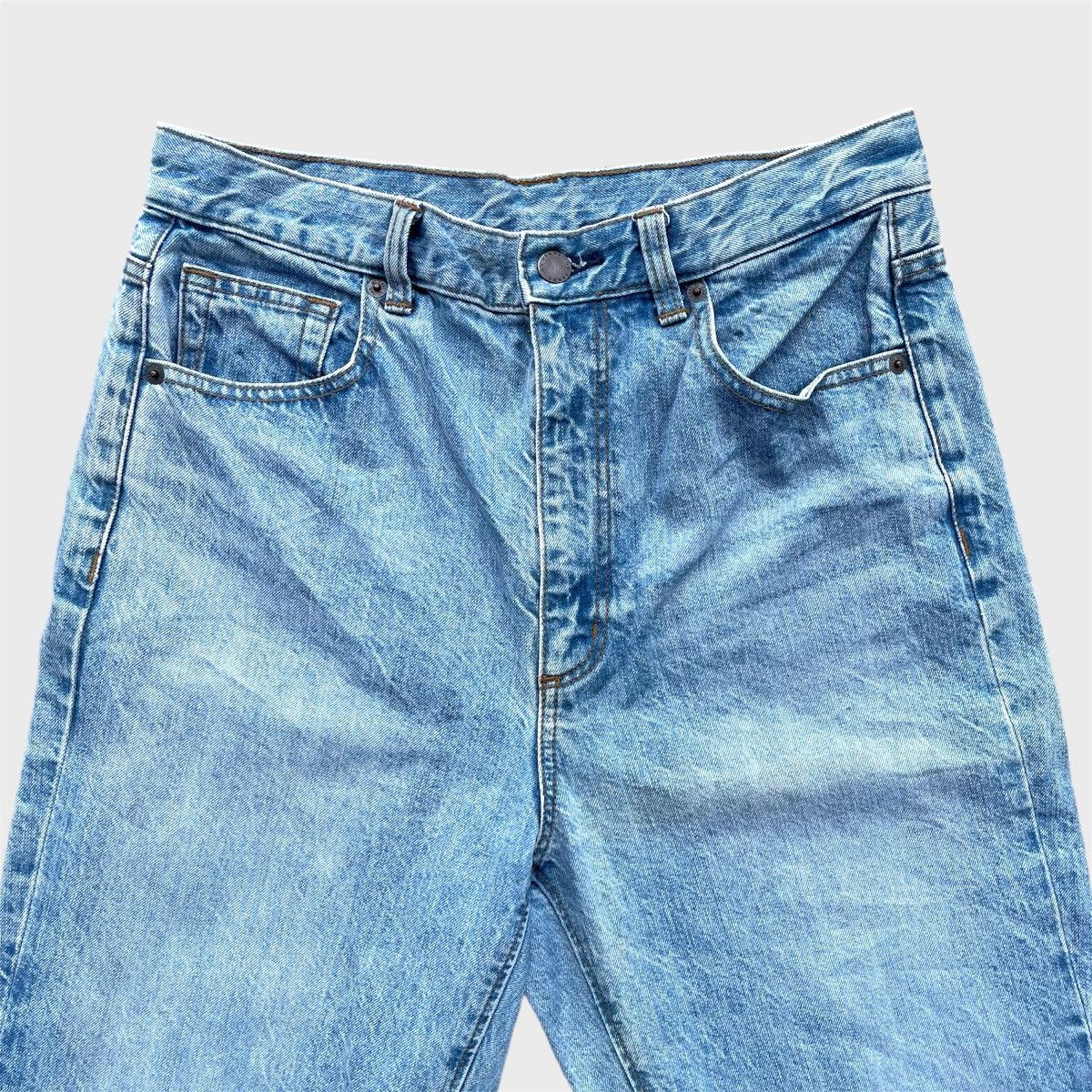 Jean 🔥 Gu Jeans Light Blue Distressed Denim W29 🔥 Size US 29 - 3 Thumbnail
