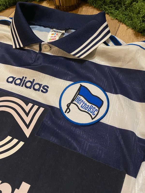 Adidas Hertha BSC 1997-98 Home Shirt XL Adidas Vintage Size US XL / EU 56 / 4 - 7 Thumbnail