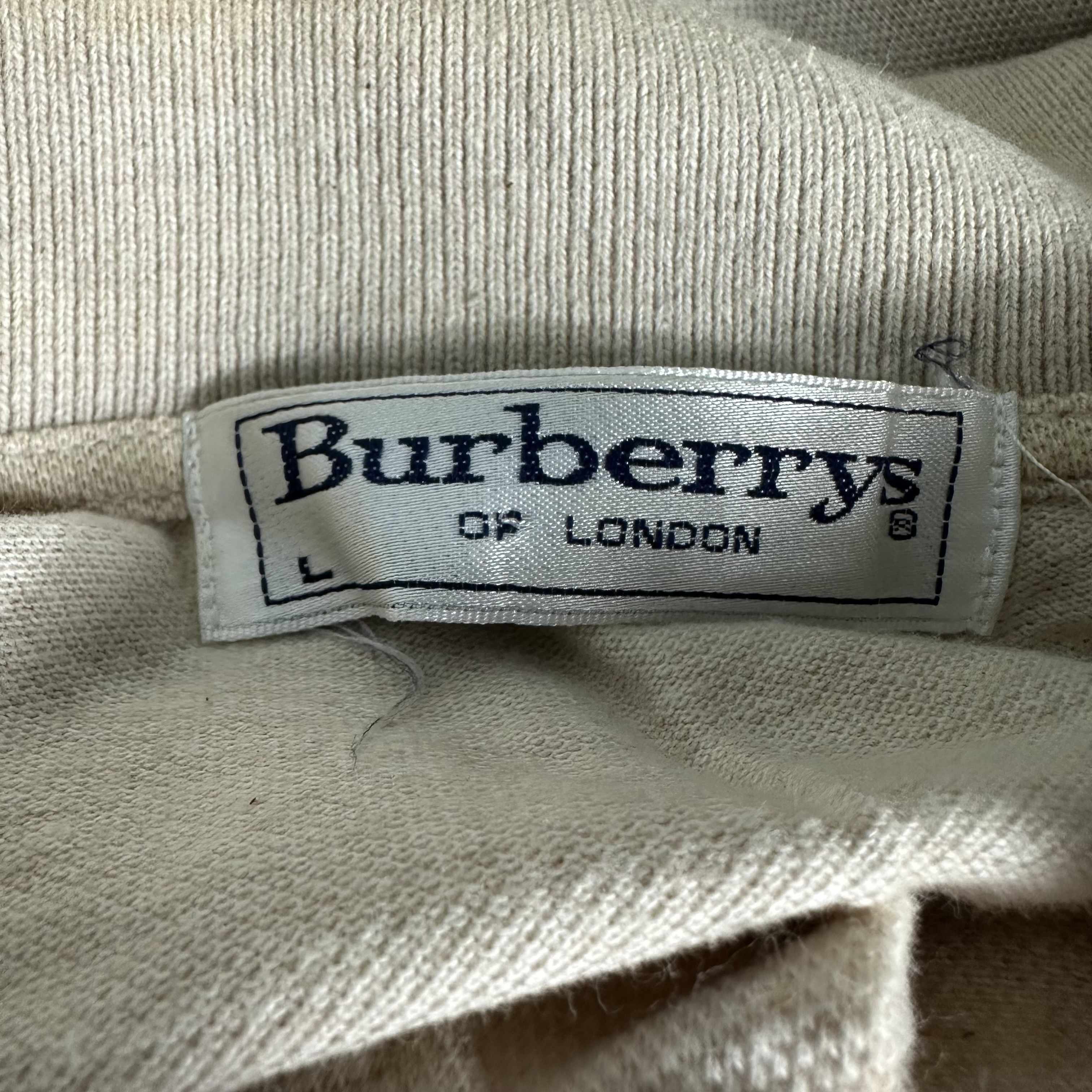 Burberry 🔥RARE🔥Vtg Burberrys of London Polo Shirt Made in Portugal Size US L / EU 52-54 / 3 - 6 Thumbnail