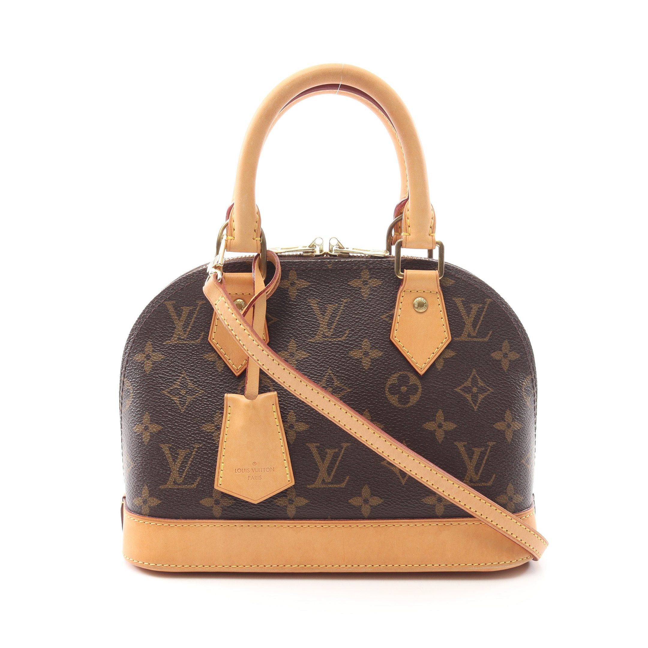 Louis Vuitton Louis Vuitton Alma Bb Monogram Handbag Leather Brown Size ONE SIZE - 1 Thumbnail
