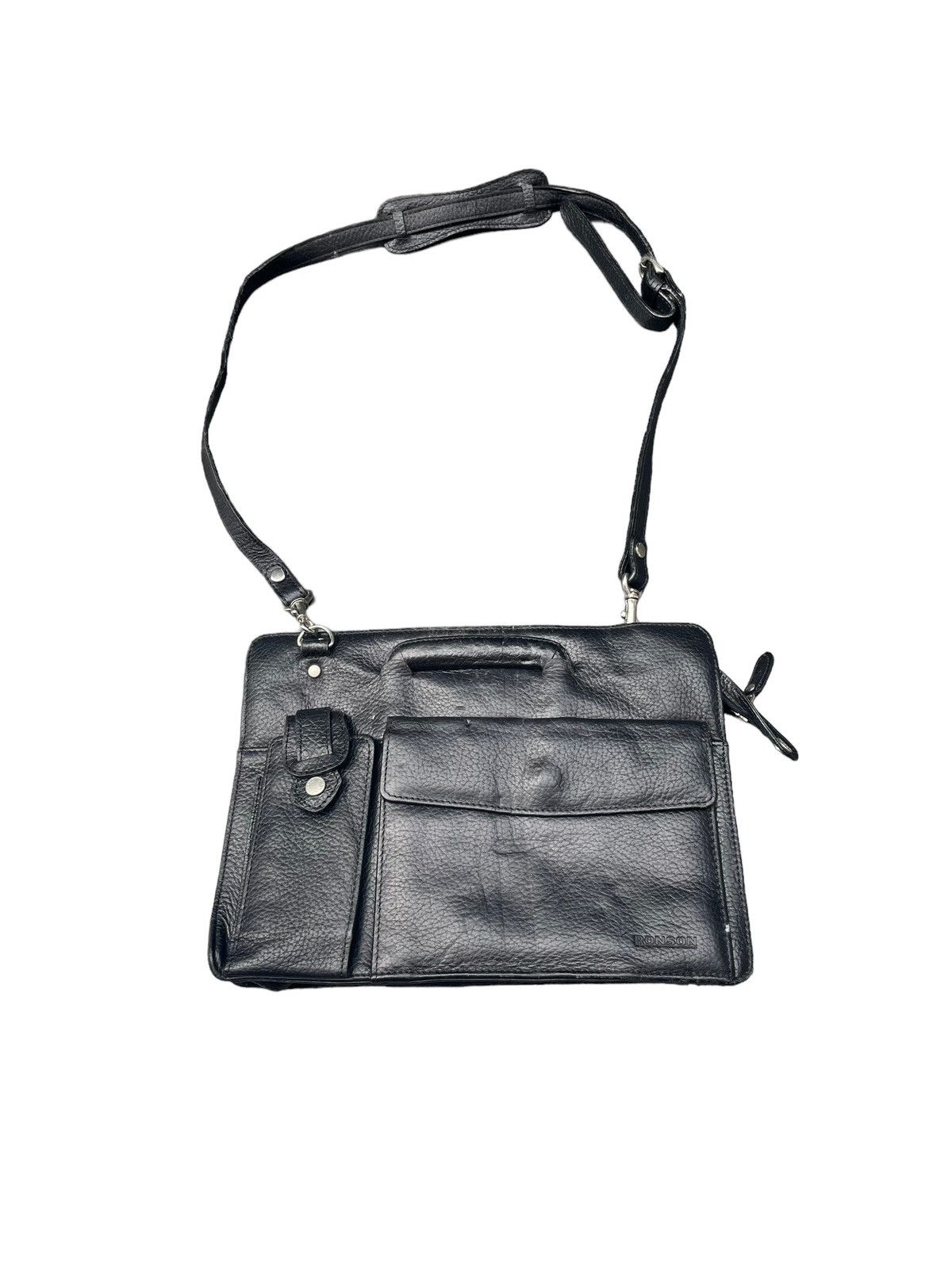 Leather Vintage Ronson Leather 2 Way Bag Size ONE SIZE - 1 Thumbnail