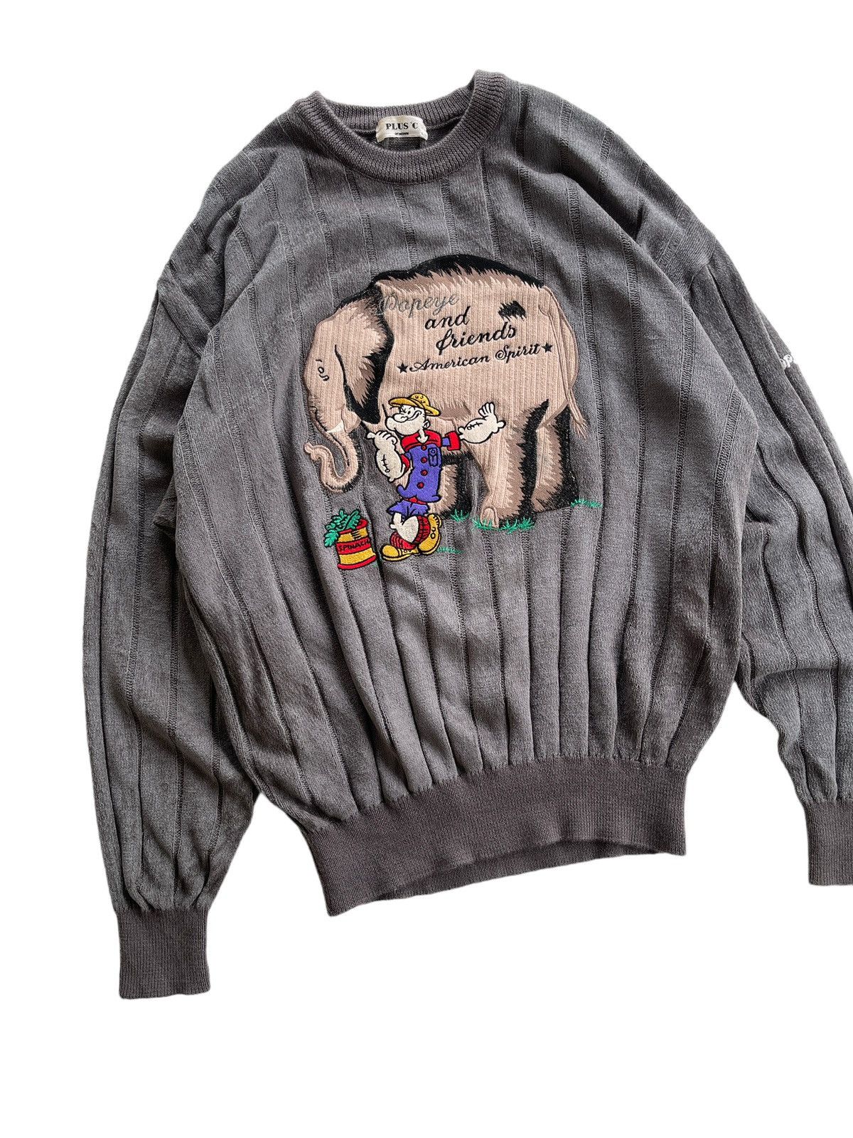 Japanese Brand Vintage Popeye Crewneck knitwear Size US L / EU 52-54 / 3 - 5 Thumbnail