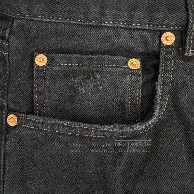 Balenciaga Balenciaga size S Straight Leg Destroyed Jeans Size US 27 - 5 Thumbnail