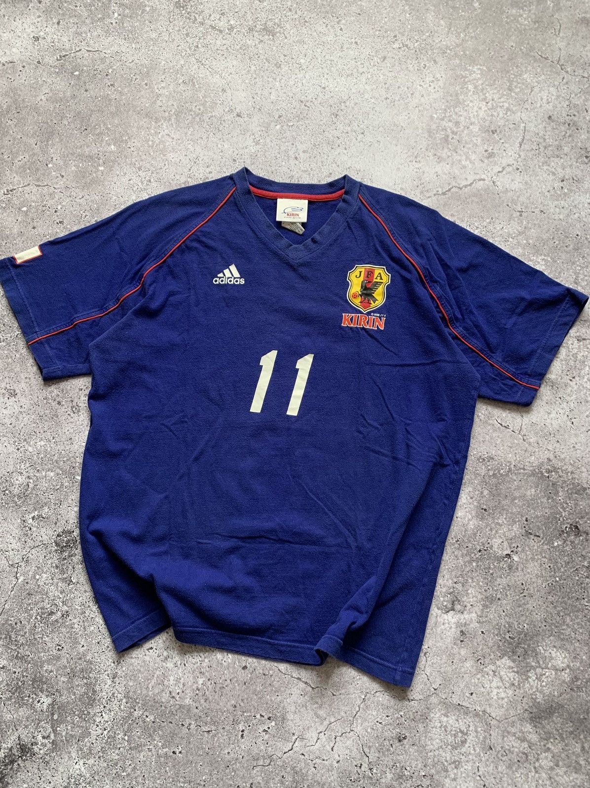 🔥VINTAGE ADIDAS JFA JAPAN KIRIN 00's SOCCER T-Shirt