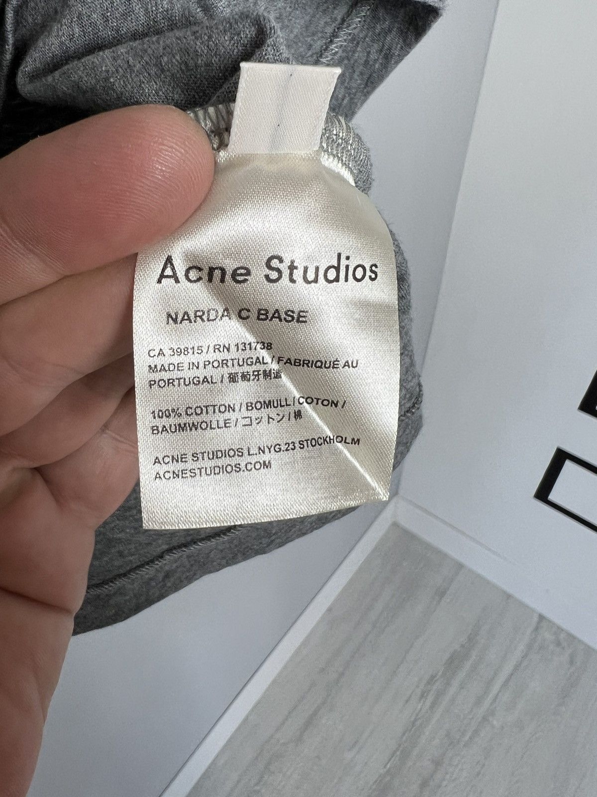 Acne Studios ACNE Studios Women's T-SHIRT Cotton Grey Size S Size S / US 4 / IT 40 - 10 Thumbnail
