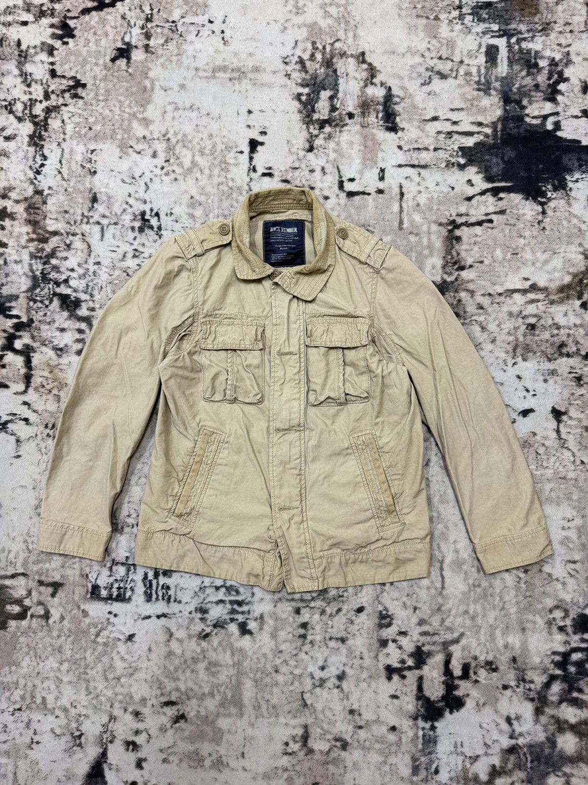 Japanese Brand Back Number Ultility Miltary Field Khakis Jacket Size US S / EU 44-46 / 1 - 3 Thumbnail