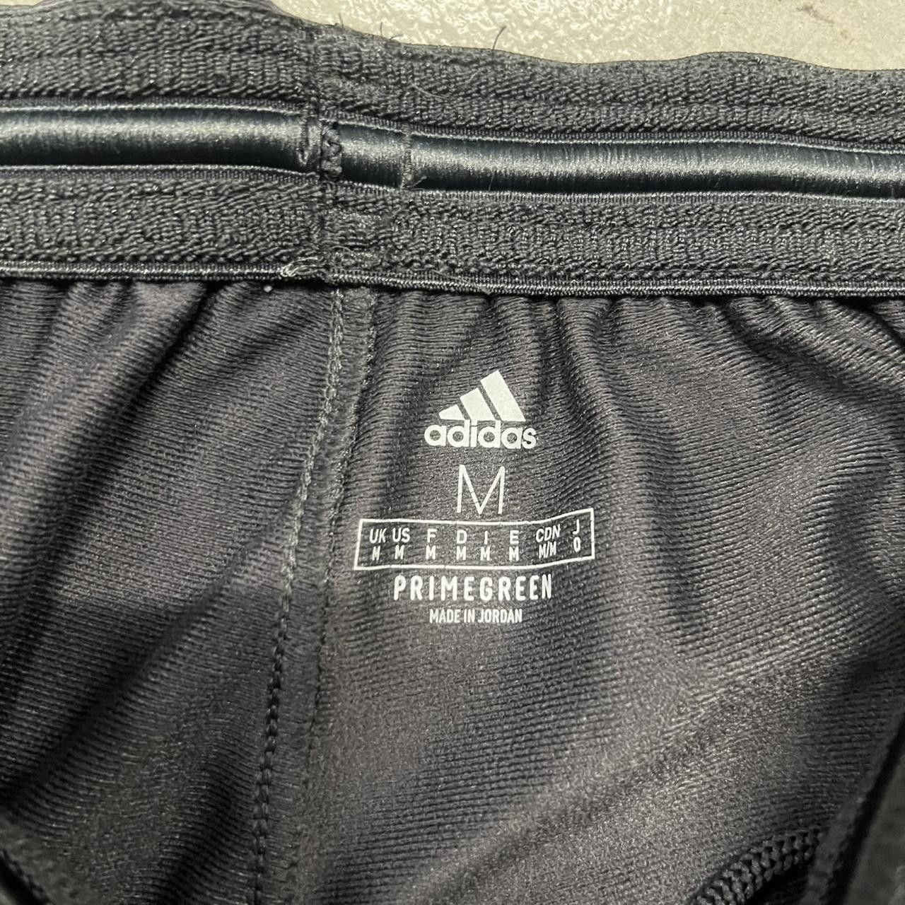 Adidas Vintage Y2K/2000s Black Adidas Striped Trackpants With adjustable waistband and leg zippers! Size US 30 / EU 46 - 7 Thumbnail
