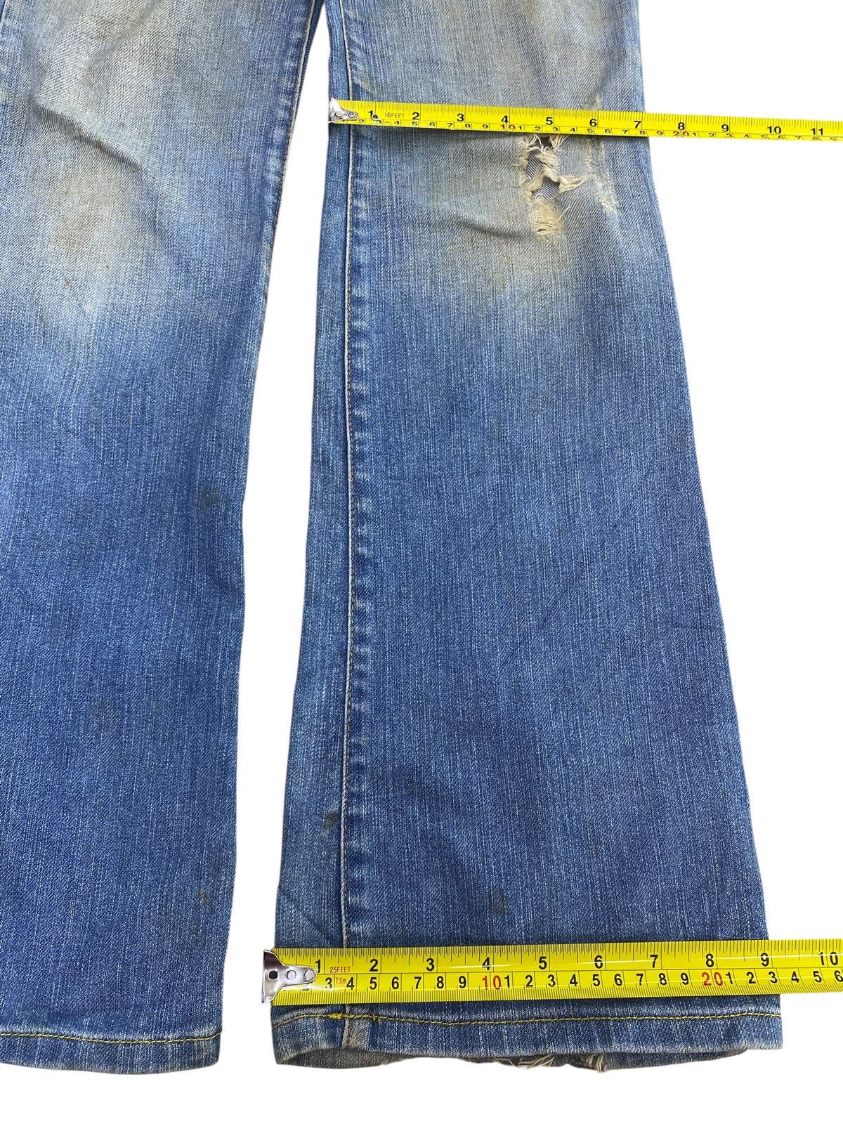 Japanese Brand Japanese Brand Faded Wash Style Flare Jeans Size US 28 / EU 44 - 8 Thumbnail